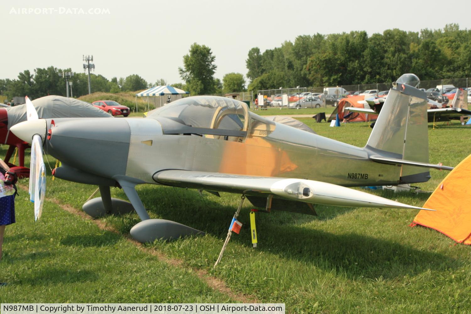 N987MB, 2010 Vans RV-7 C/N 001, 2010 Vans RV-7, c/n: 001