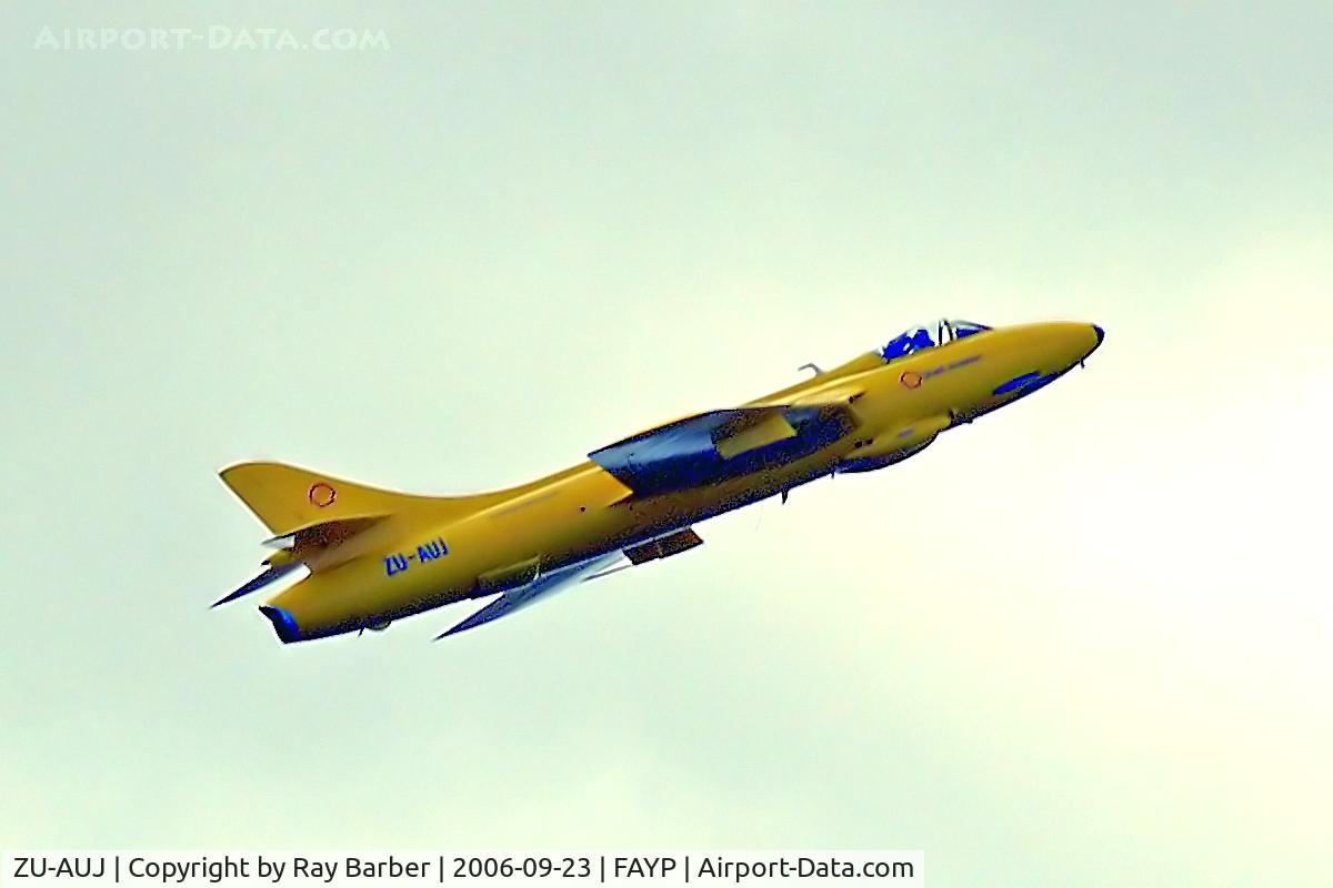 ZU-AUJ, 1956 Hawker Hunter F.6A C/N 41H-674112, ZU-AUJ   Hawker Hunter F.6 [41H/679997] (Thunder City World of Power) Ysterplaat~ZS 23/09/2006. The c/n in Airport-Data is incorrect.