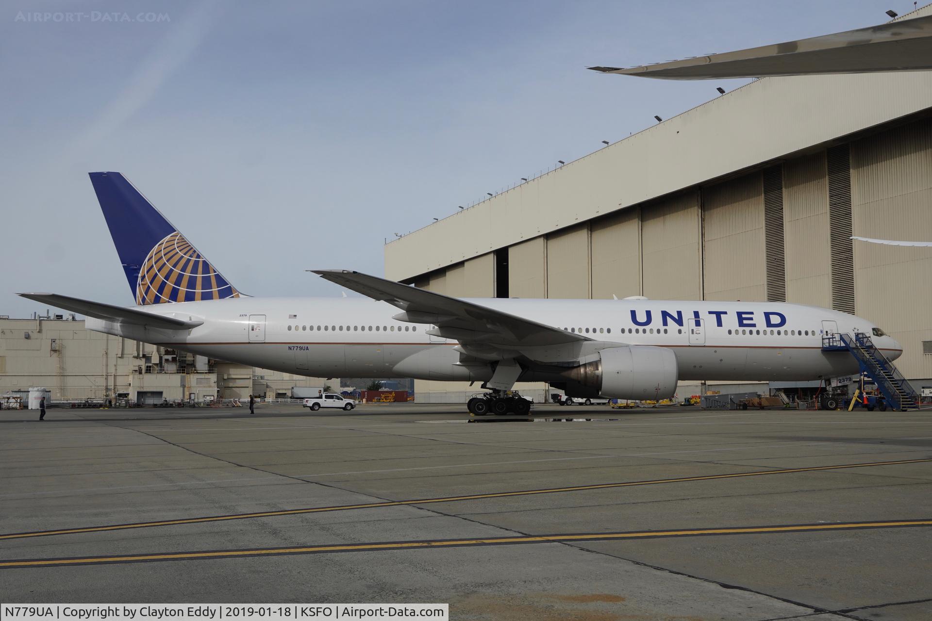 N779UA, 1996 Boeing 777-222 C/N 26941, SFO 2019.