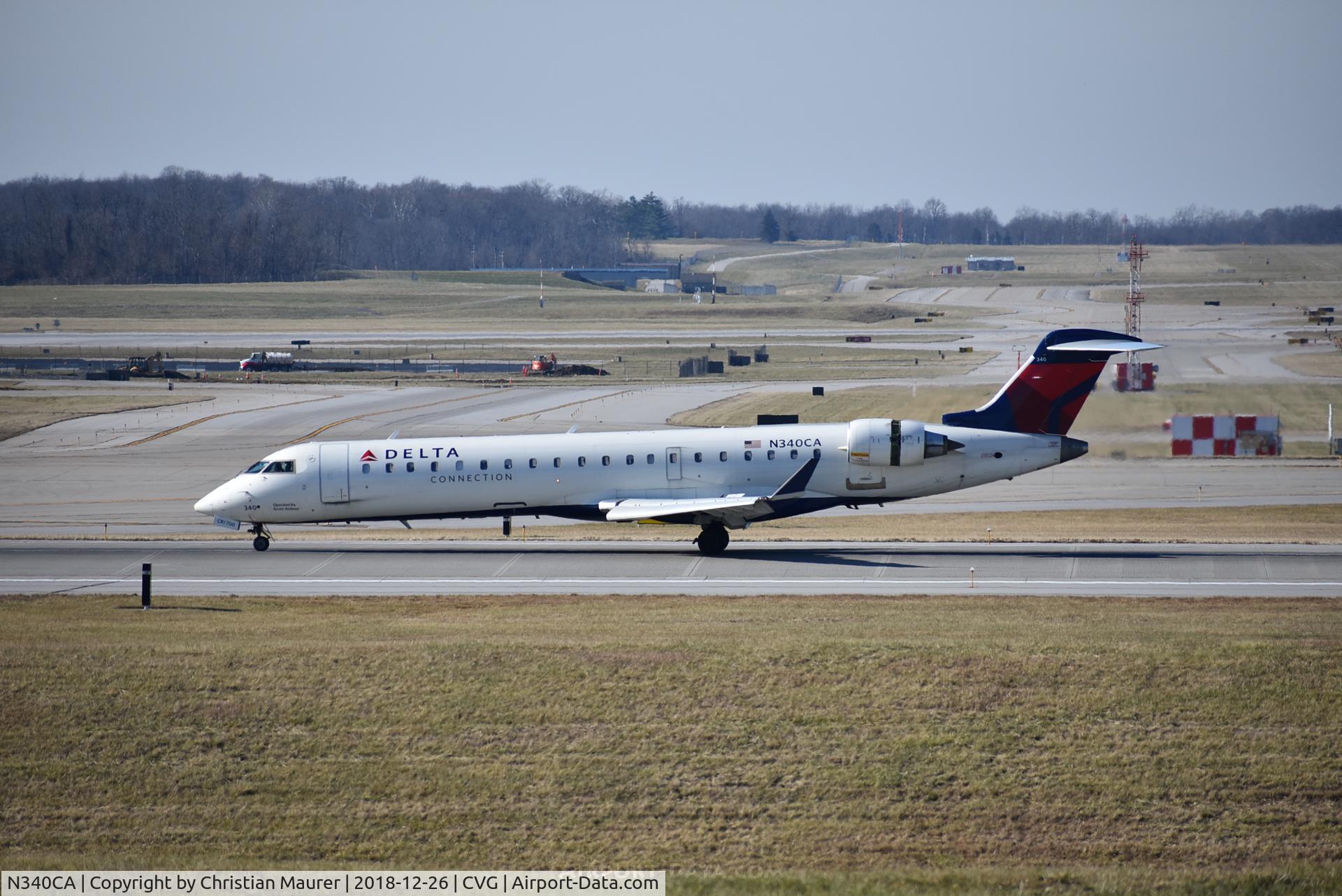 N340CA, 2002 Bombardier CRJ-701ER (CL-600-2C10) Regional Jet C/N 10062, CRJ-700ER on roll out