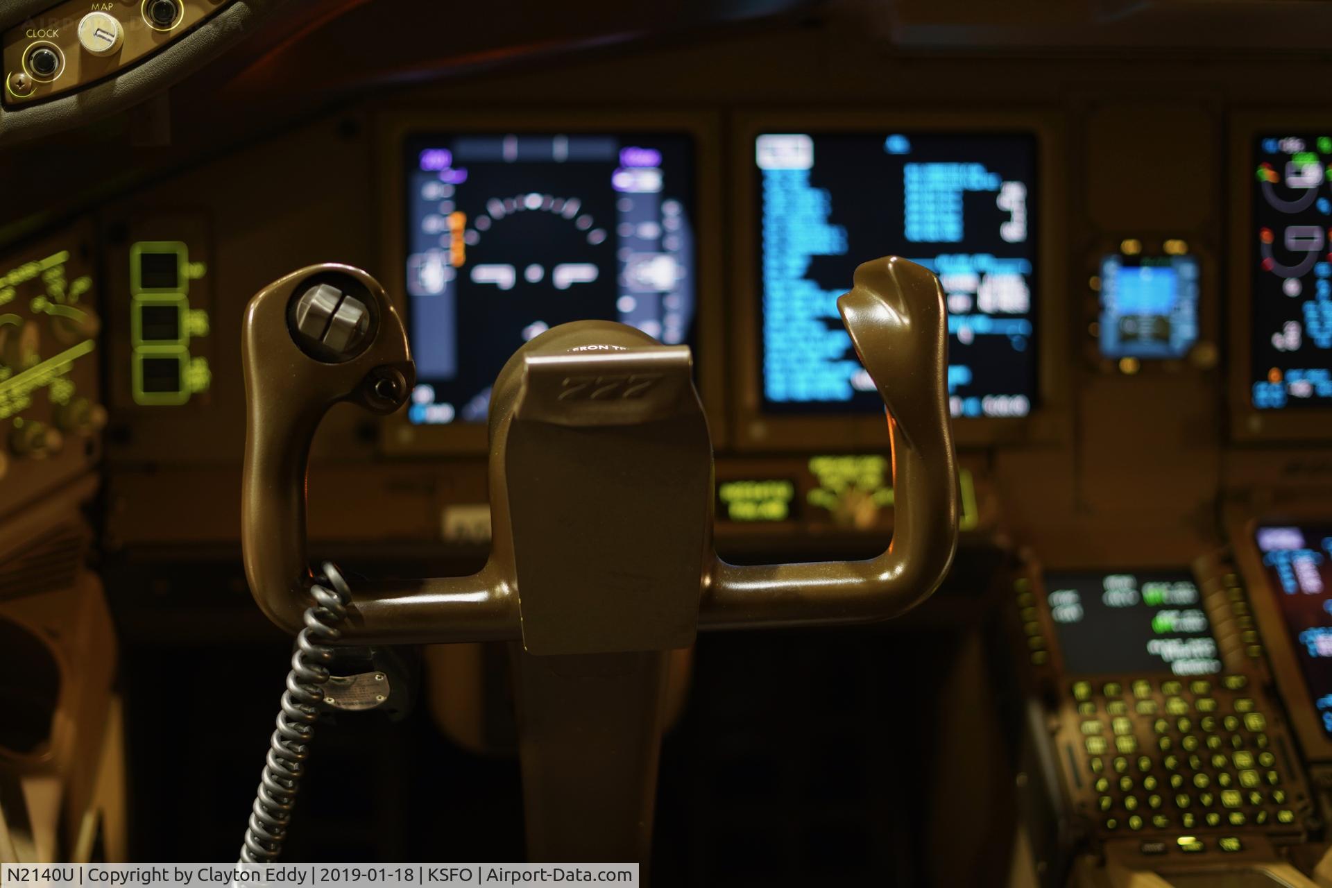 N2140U, 2017 Boeing 777-300/ER C/N 62651, SFO 2019.