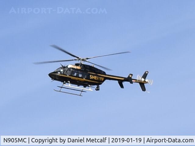 N905MC, 1997 Bell 407 C/N 53214, Seen Flying over Scottsdale, AZ
