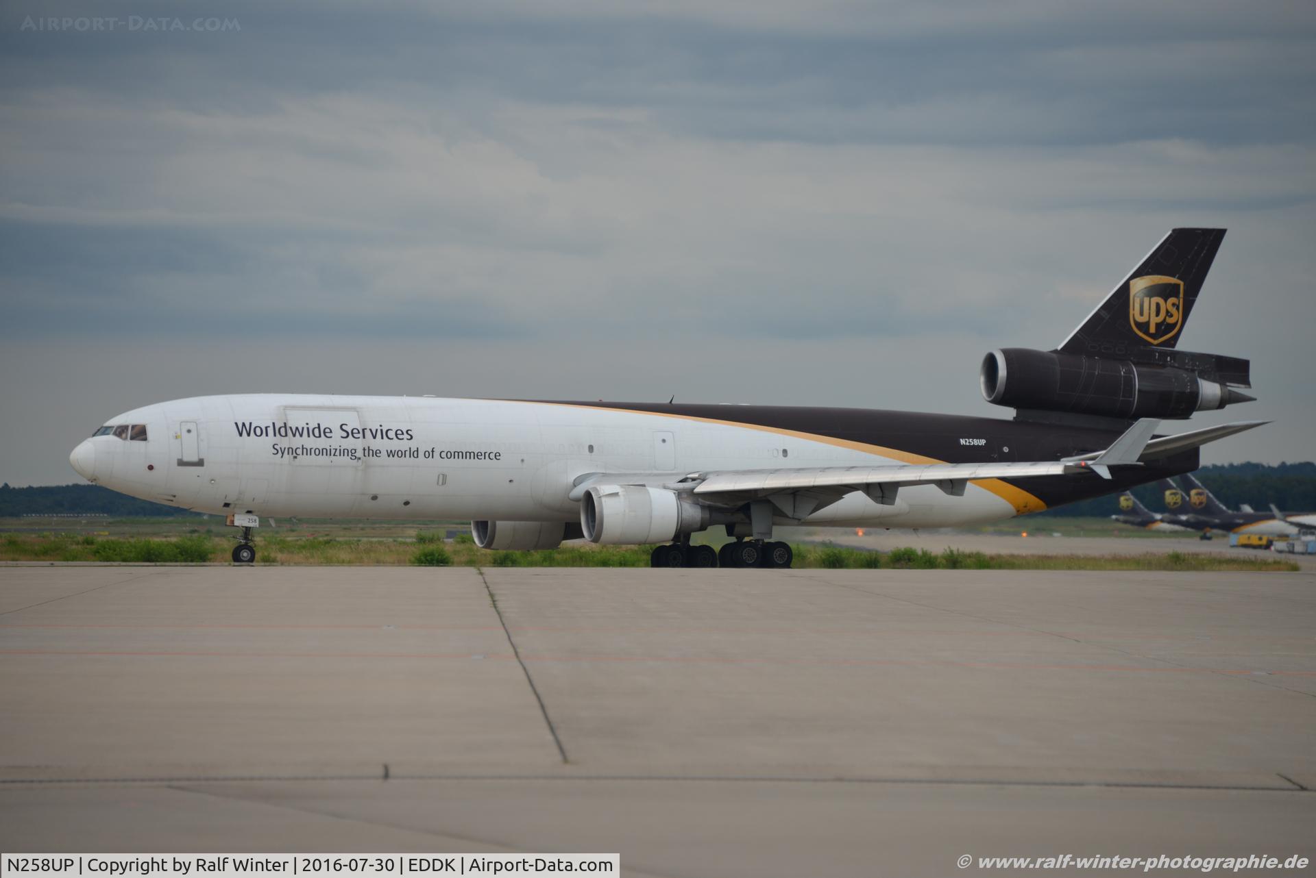 N258UP, 1991 McDonnell Douglas MD-11F C/N 48416, McDonnel Douglas MD-11F - 5X UPS United Parcel Service - 48416 - N258UP - 30.07.2016 - CGN