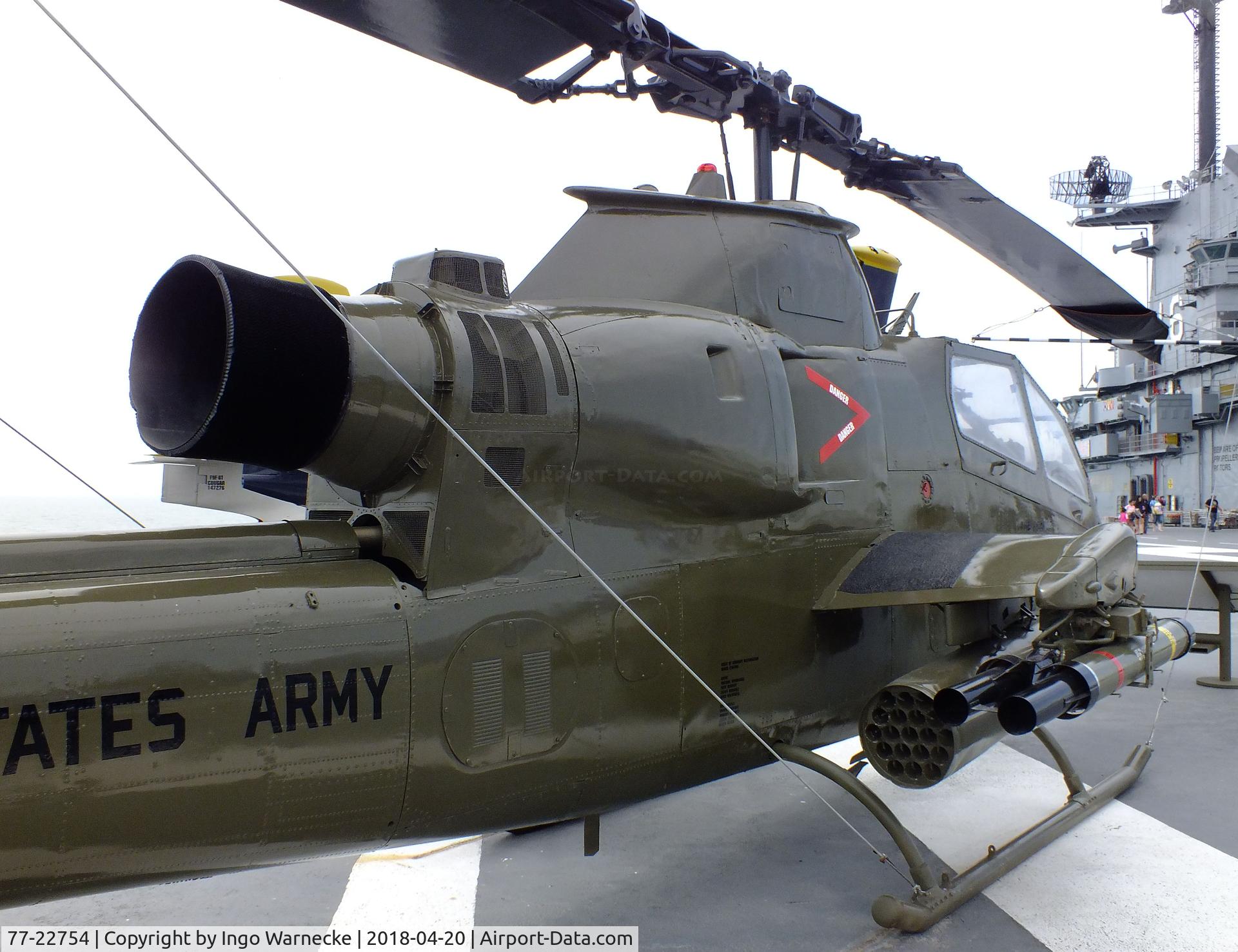 77-22754, Bell AH-1S Cobra C/N 22092, Bell AH-1S Cobra at the USS Lexington Museum, Corpus Christi TX