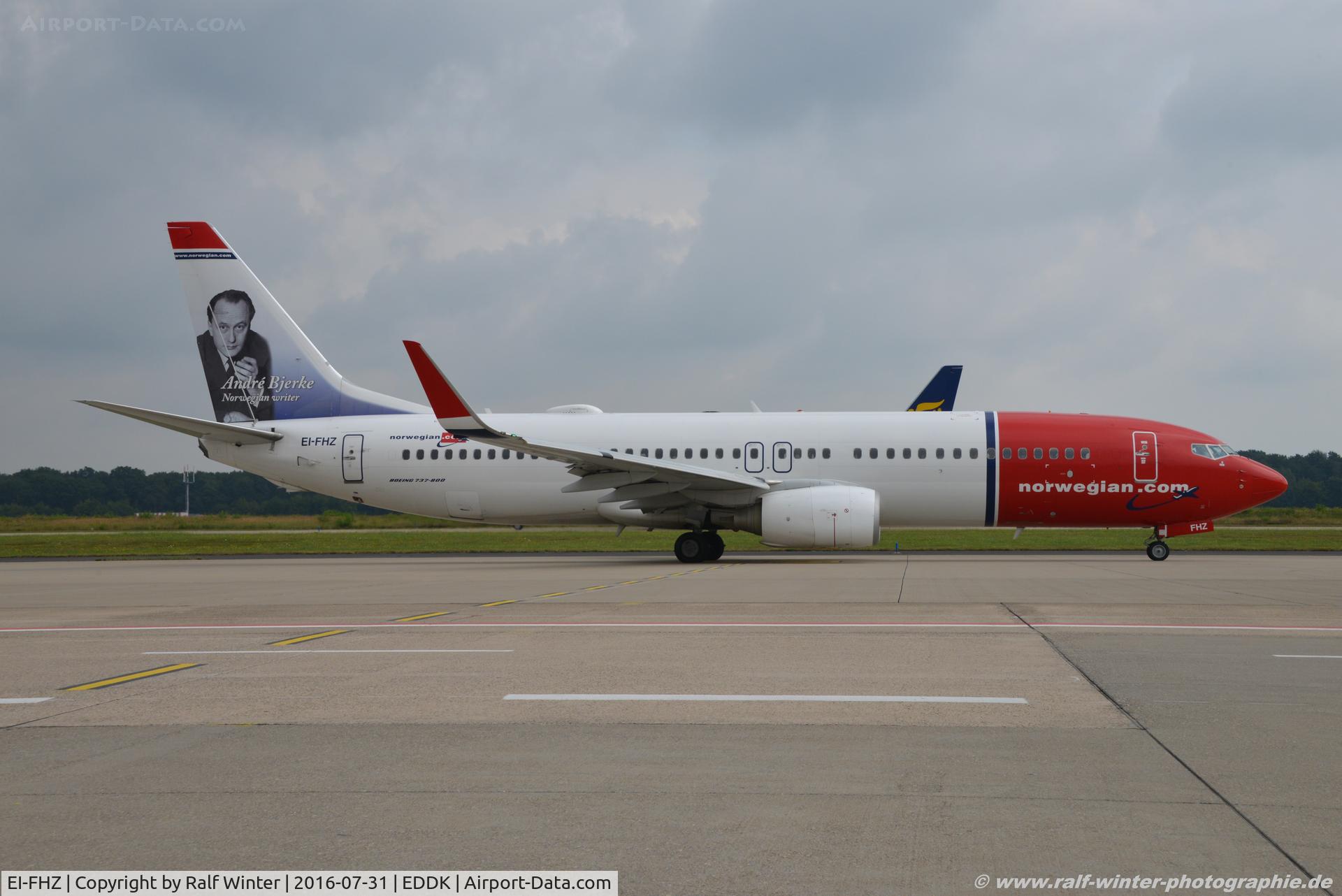 EI-FHZ, 2011 Boeing 737-8JP C/N 39005, Boeing 737-8JP(W) - IBK Norwegian Air Internationl 'Andre Bjerke' - 39005 - EI-FHZ - 31.07.2016 - CGN
