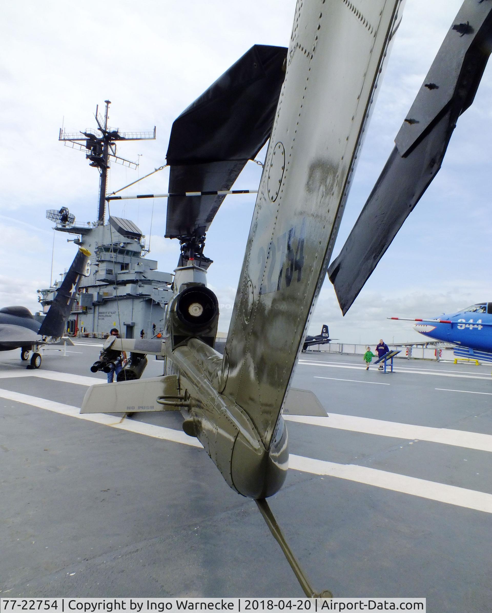 77-22754, Bell AH-1S Cobra C/N 22092, Bell AH-1S Cobra at the USS Lexington Museum, Corpus Christi TX