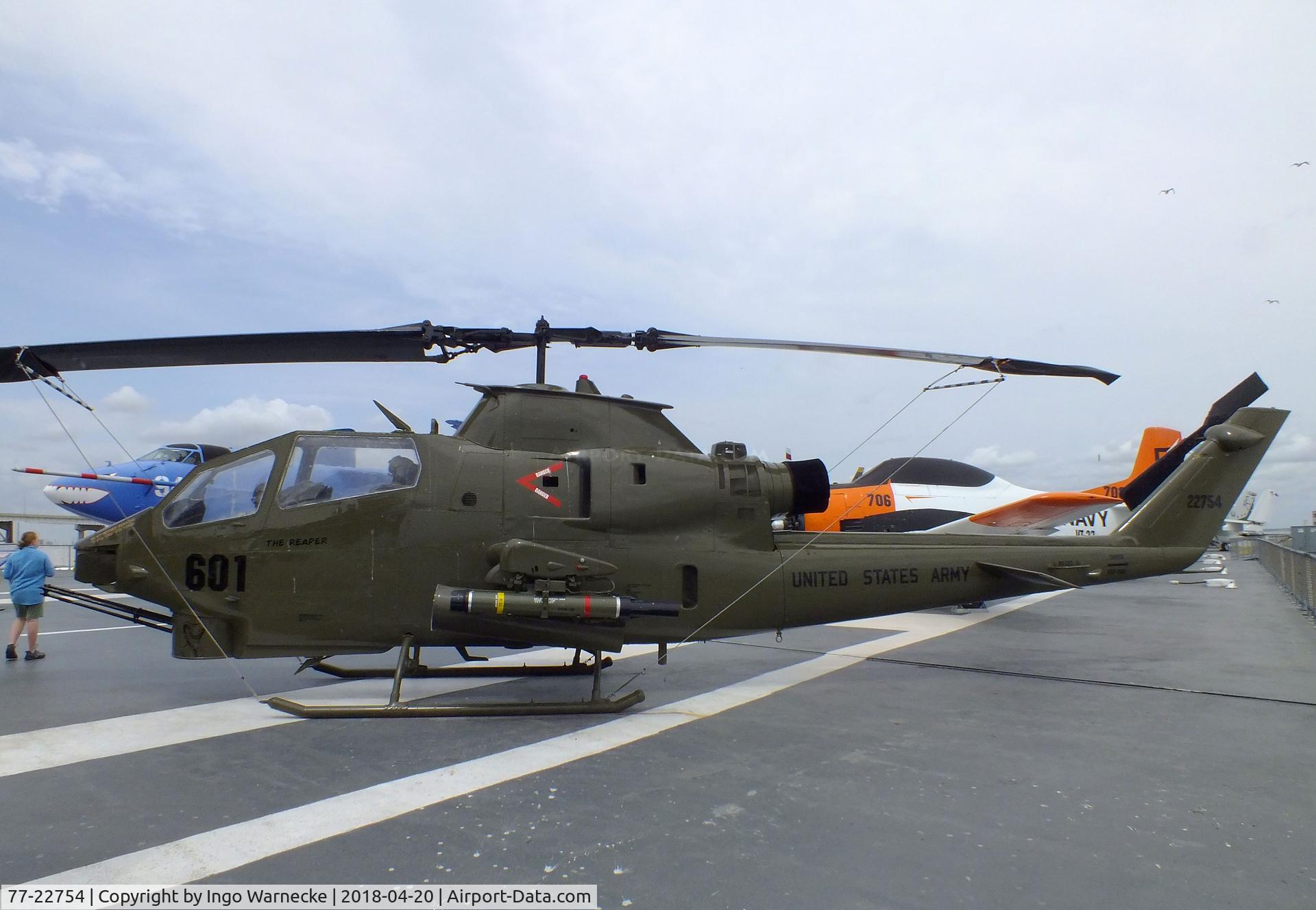 77-22754, Bell AH-1S Cobra C/N 22092, Bell AH-1S Cobra at the USS Lexington Museum, Corpus Christi TX