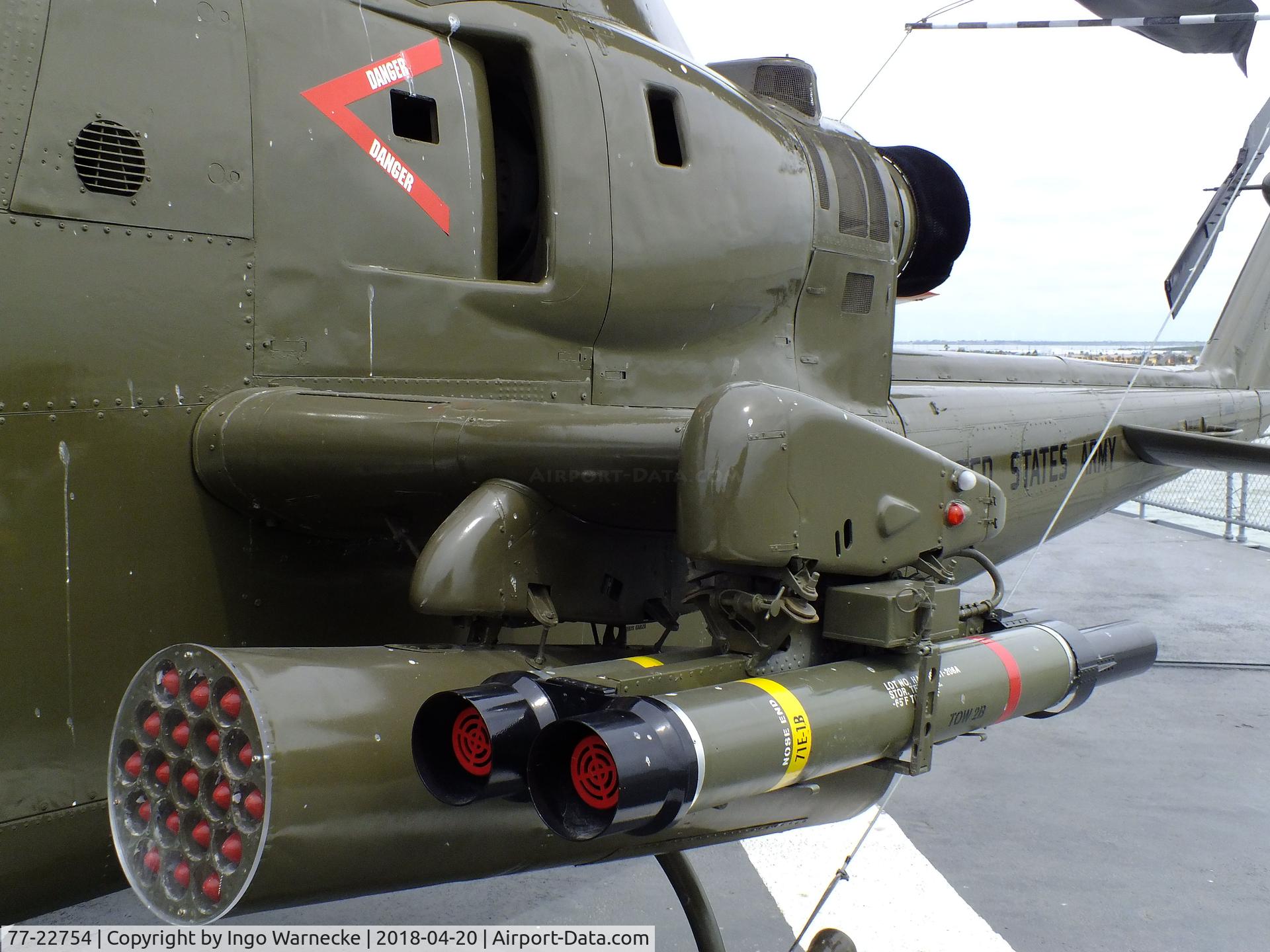 77-22754, Bell AH-1S Cobra C/N 22092, Bell AH-1S Cobra at the USS Lexington Museum, Corpus Christi TX