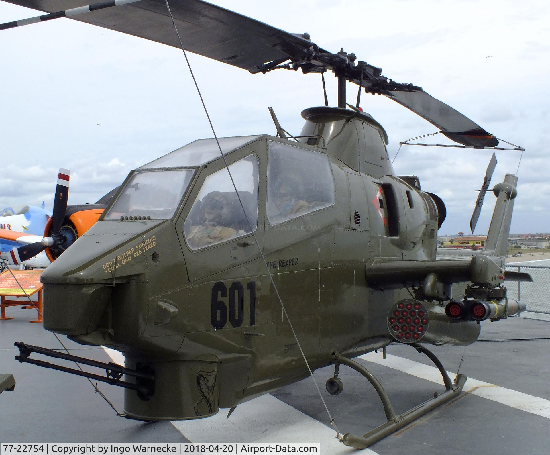 77-22754, Bell AH-1S Cobra C/N 22092, Bell AH-1S Cobra at the USS Lexington Museum, Corpus Christi TX