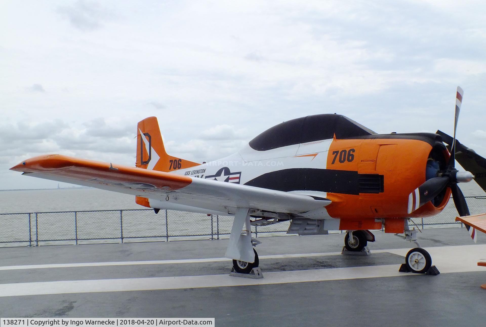 138271, North American T-28B Trojan C/N 200-342, North American T-28B Trojan at the USS Lexington Museum, Corpus Christi TX