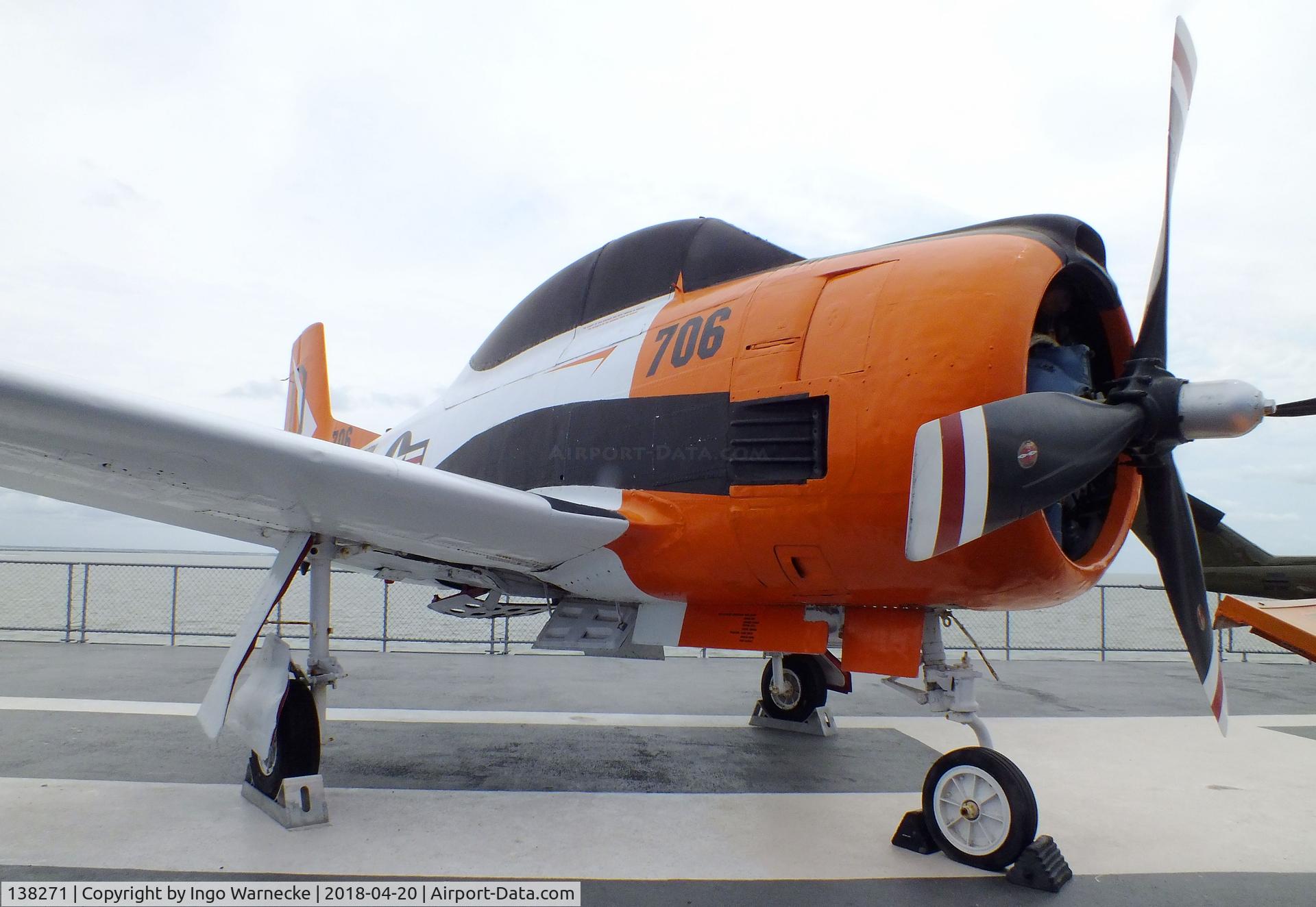 138271, North American T-28B Trojan C/N 200-342, North American T-28B Trojan at the USS Lexington Museum, Corpus Christi TX