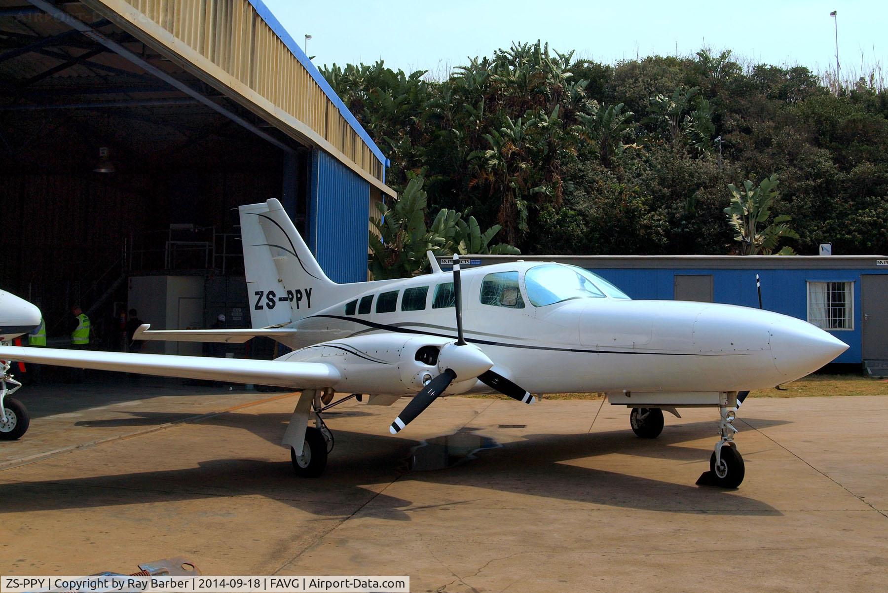 ZS-PPY, Cessna 402C C/N 402C1010, ZS-PPY   Cessna 402C [402C-1010] Durban-Virginia~ZS 18/09/2014