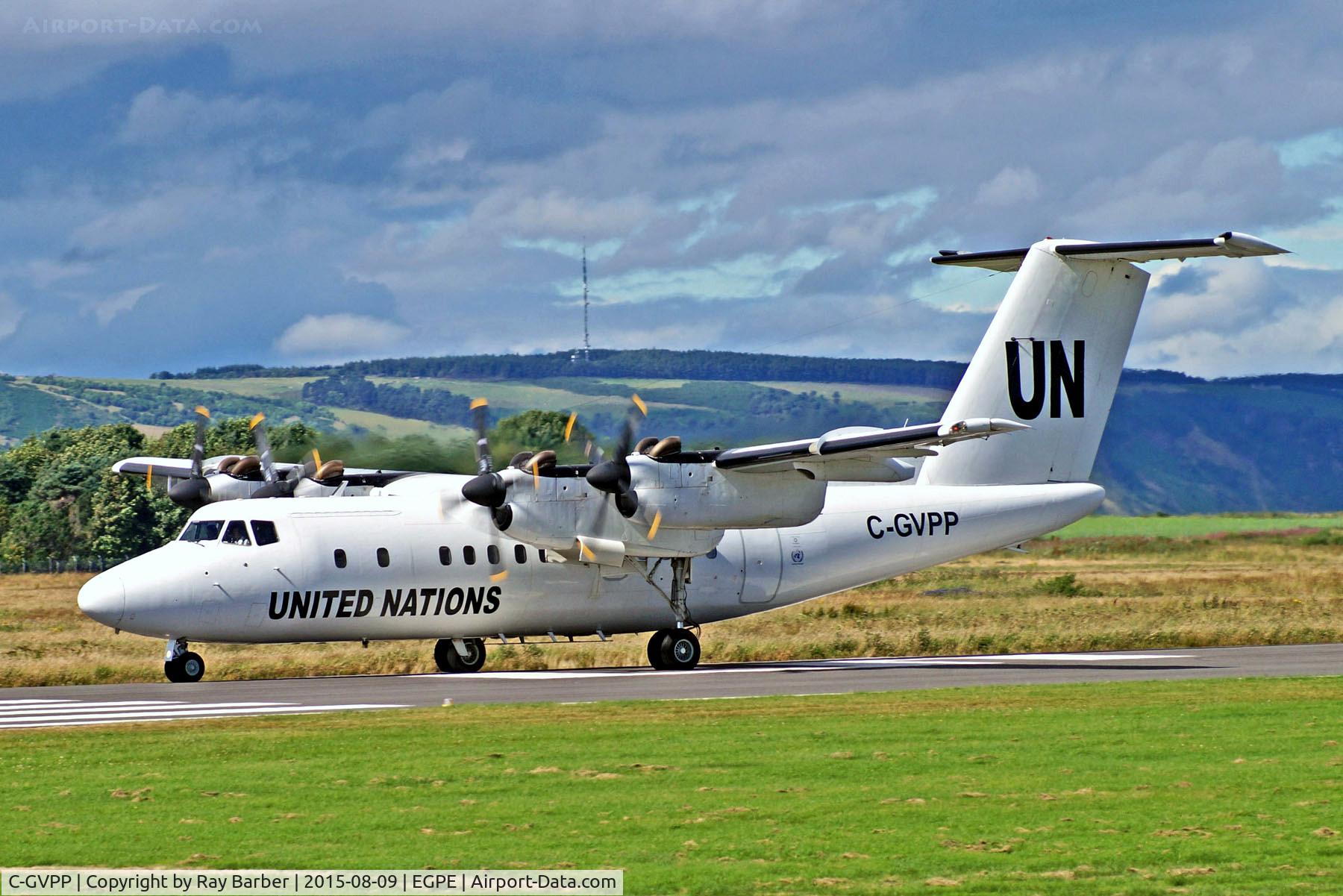 C-GVPP, 1982 De Havilland Canada DHC-7-103 Dash 7 C/N 72, C-GVPP   De Havilland Canada DHC-7-103 Dash 7 [72] (Trans Capital Air / United Nations) Inverness (Dalcross)~G 09/08/2015