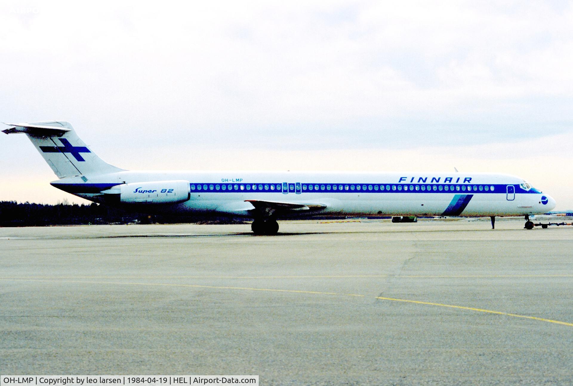 OH-LMP, 1982 McDonnell Douglas MD-82 (DC-9-82) C/N 49152, Helsinki 19.4.1984