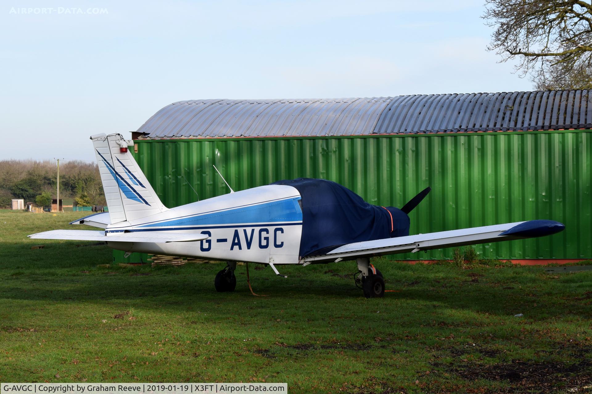 G-AVGC, 1967 Piper PA-28-140 Cherokee C/N 28-22777, Parked at Felthorpe.