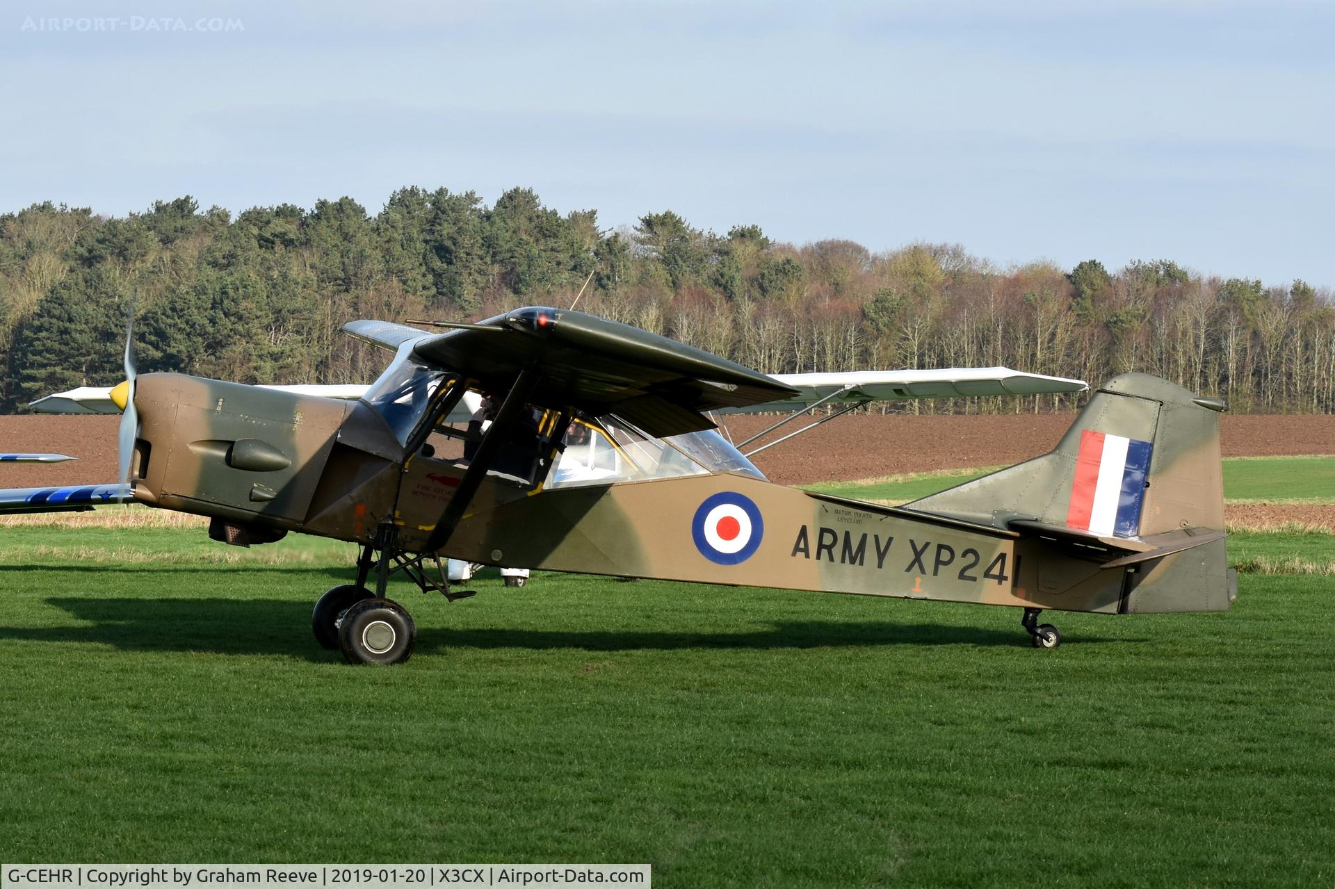 G-CEHR, 1960 Auster AOP.9 C/N B5/10/149, Departing from Northrepps.