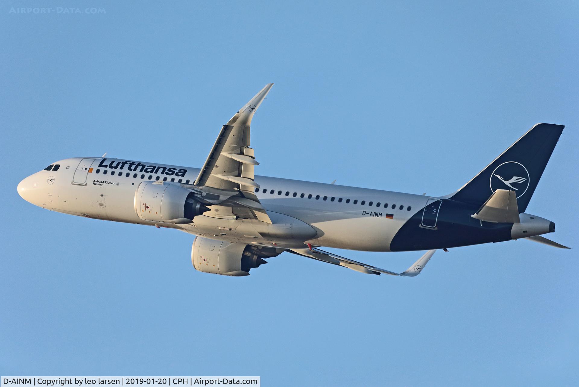 D-AINM, 2018 Airbus A320-271NEO C/N 8456, Copenhagen 20.1.2019