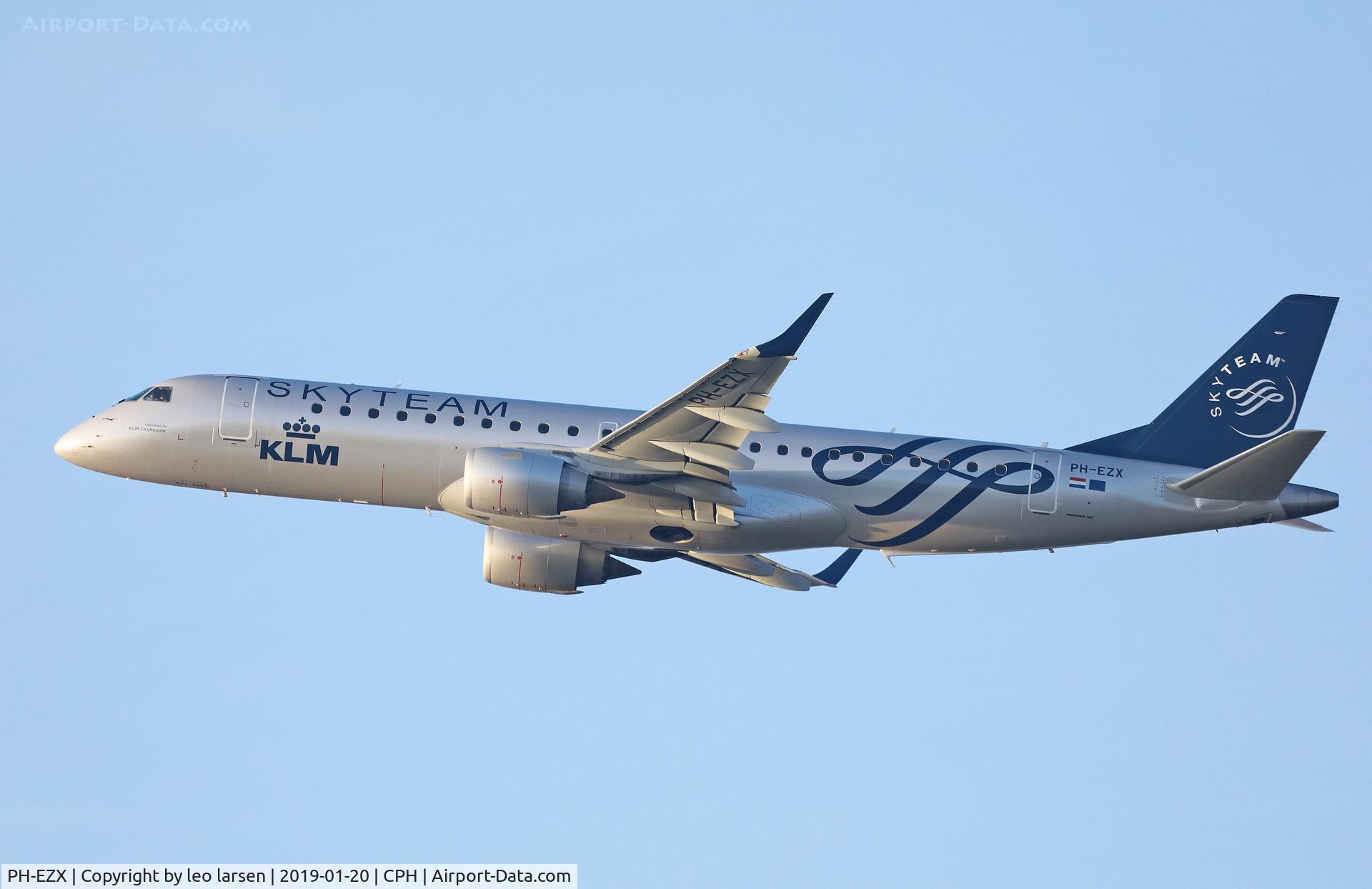 PH-EZX, 2012 Embraer 190LR (ERJ-190-100LR) C/N 19000545, Copenhagen 20.1.2019