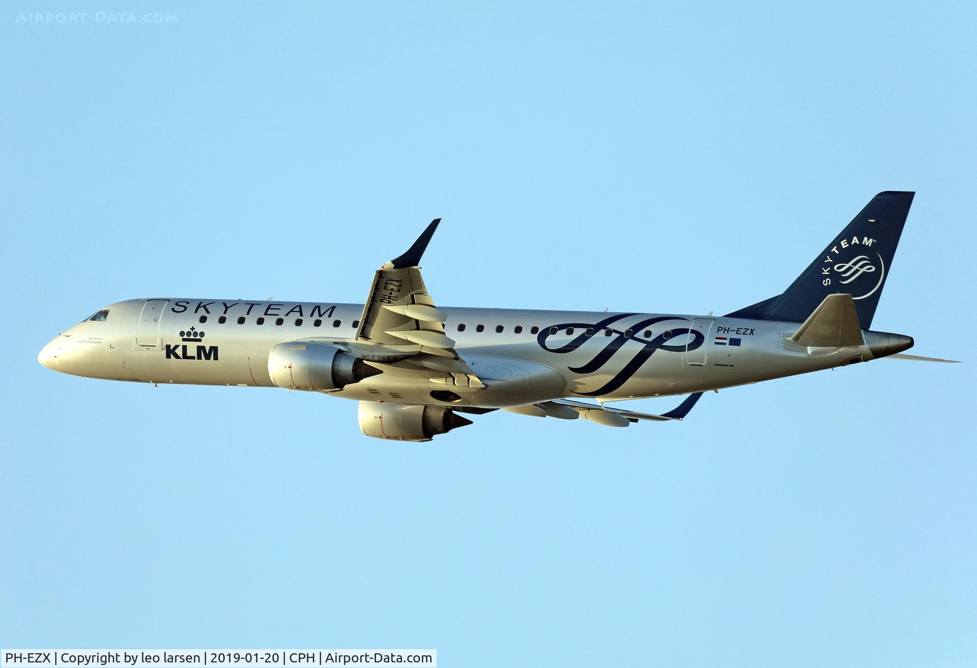 PH-EZX, 2012 Embraer 190LR (ERJ-190-100LR) C/N 19000545, Copenhagen 20.1.2018