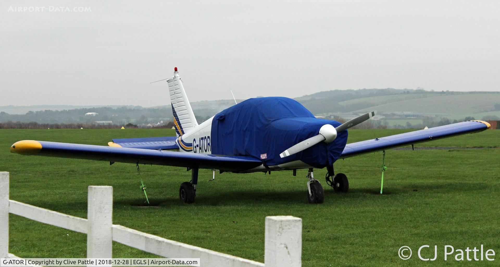 G-ATOR, 1966 Piper PA-28-140 Cherokee C/N 28-21696, At Old Sarum