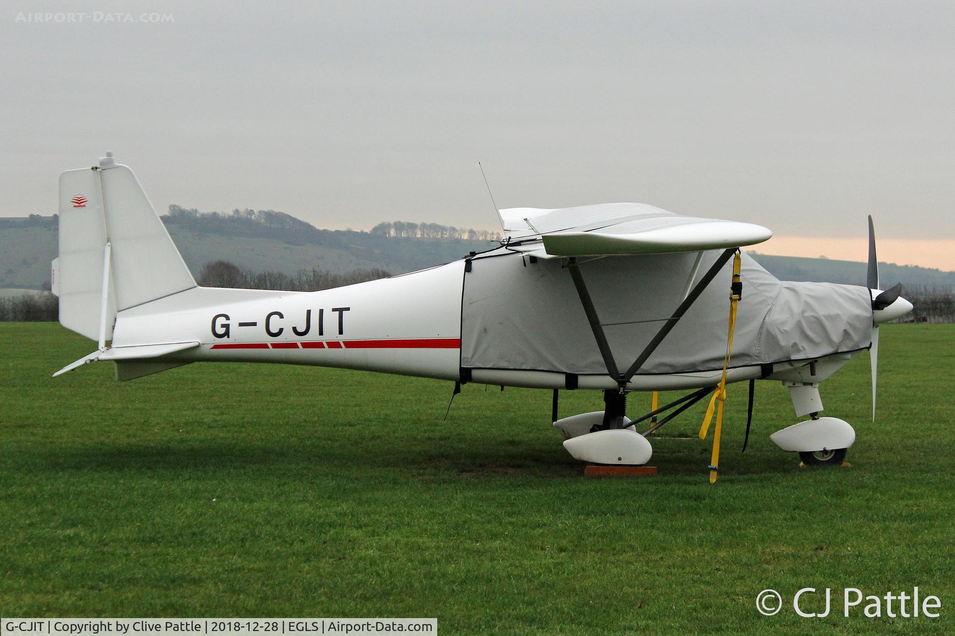 G-CJIT, 2016 Comco  Ikarus C42 FB100 Bravo C/N 1608-7466, At Old Sarum