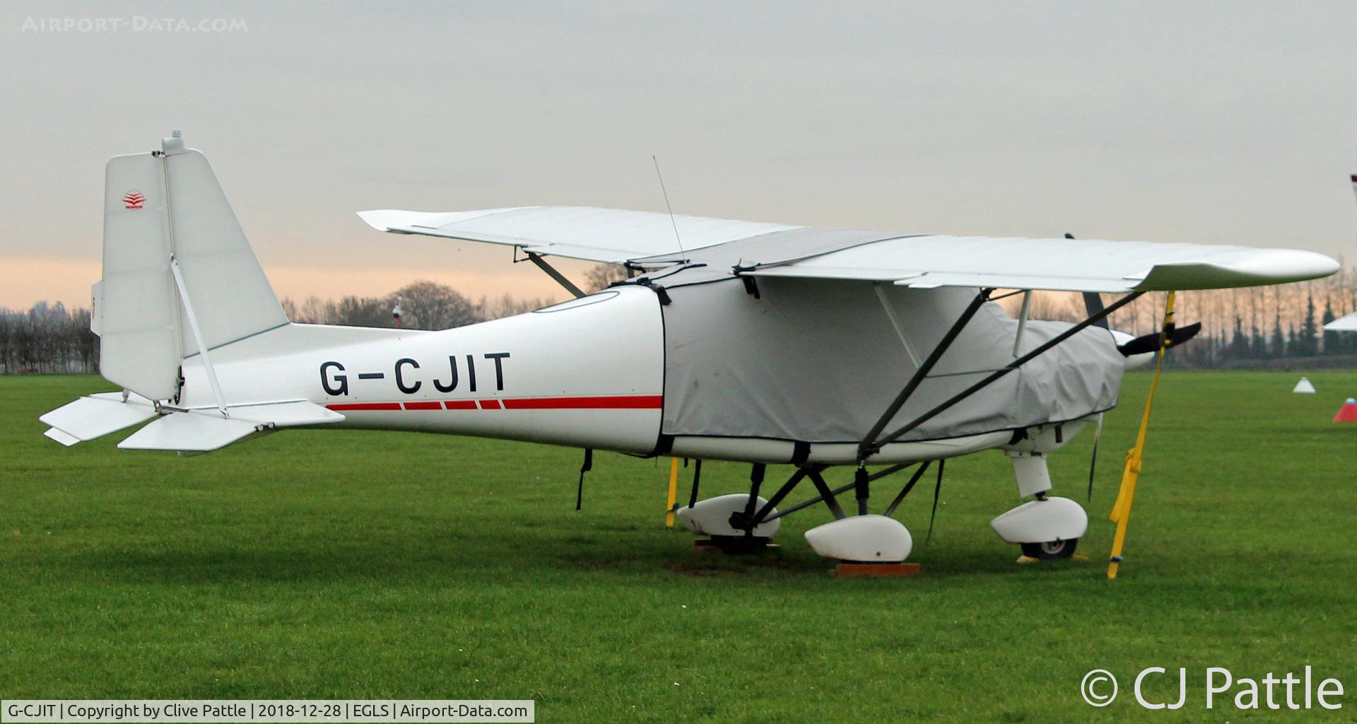G-CJIT, 2016 Comco  Ikarus C42 FB100 Bravo C/N 1608-7466, Parked up at Old Sarum