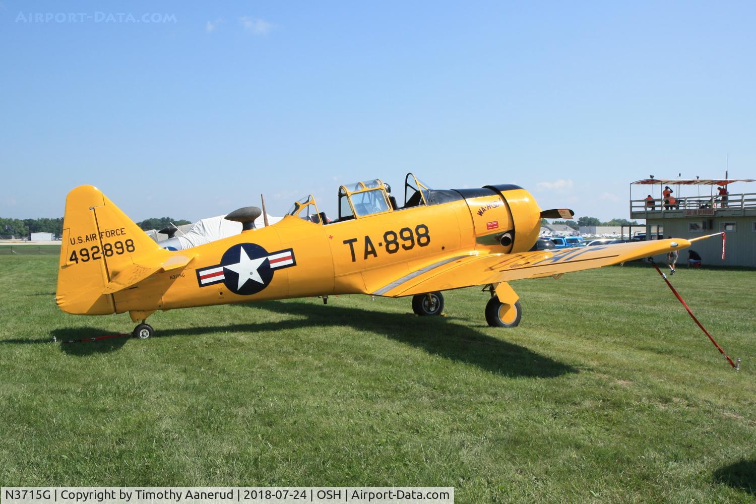 N3715G, 1949 North American AT-6G Texan C/N 168-2 (49-2898), 1949 North American AT-6G, c/n: 168-2 (49-2898)