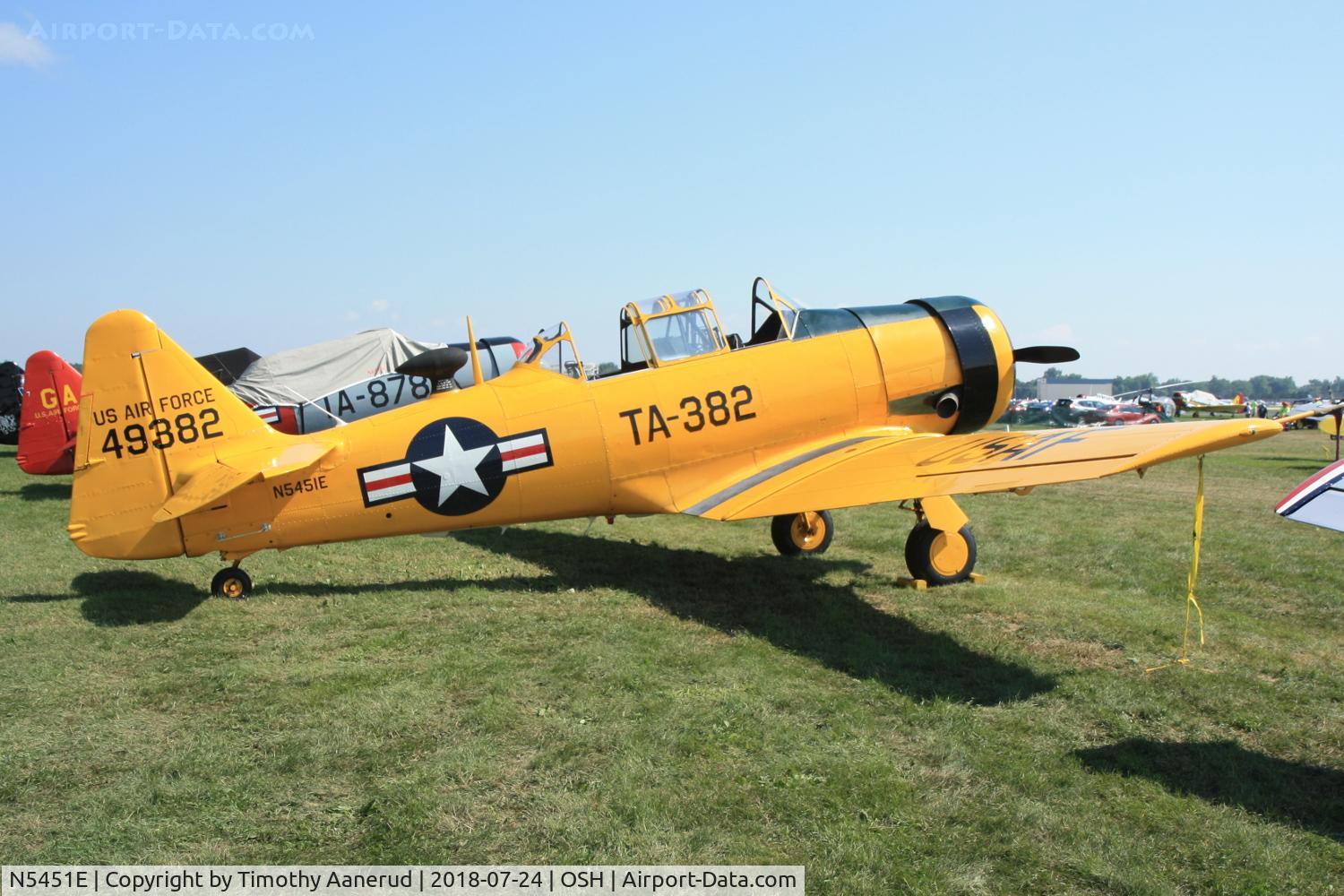 N5451E, 1949 North American T-6G Texan C/N 168-496, 1949 North American T-6G Texan, c/n: 168-496