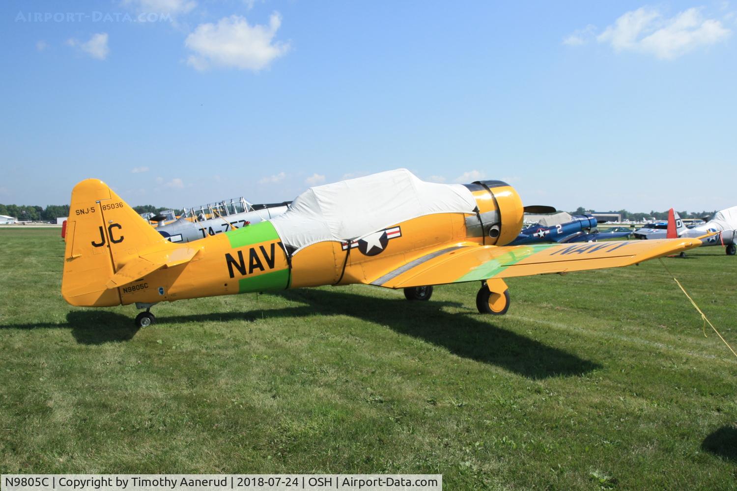N9805C, 1945 North American SNJ-5B Texan C/N 85036, 1945 North American SNJ-5B, c/n: 85036