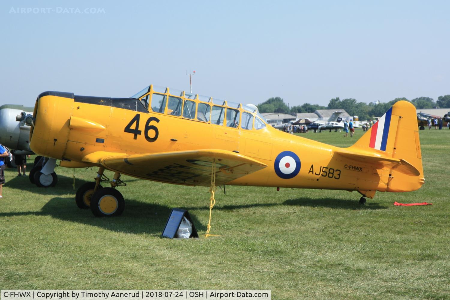 C-FHWX, 1941 Noorduyn AT-16 Harvard II C/N 76-3553, 1941 Noorduyn AT-16 Harvard II, c/n: 76-3553