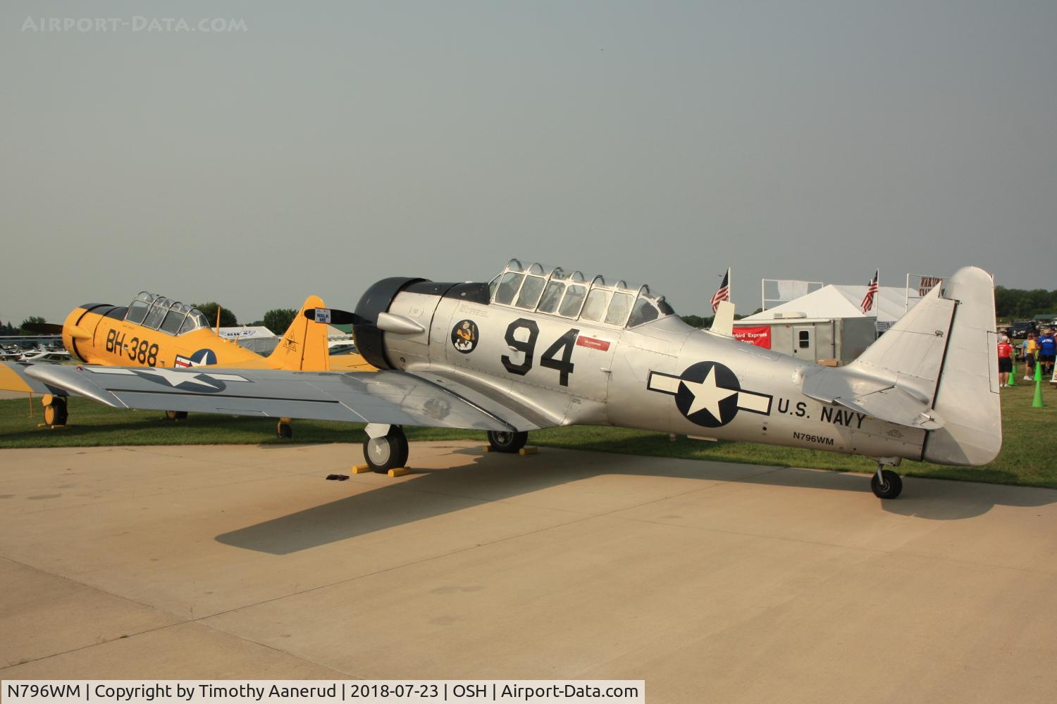N796WM, 1943 North American AT-6D Texan C/N 88-15328, 1943 North American AT-6D Texan, c/n: 88-15328