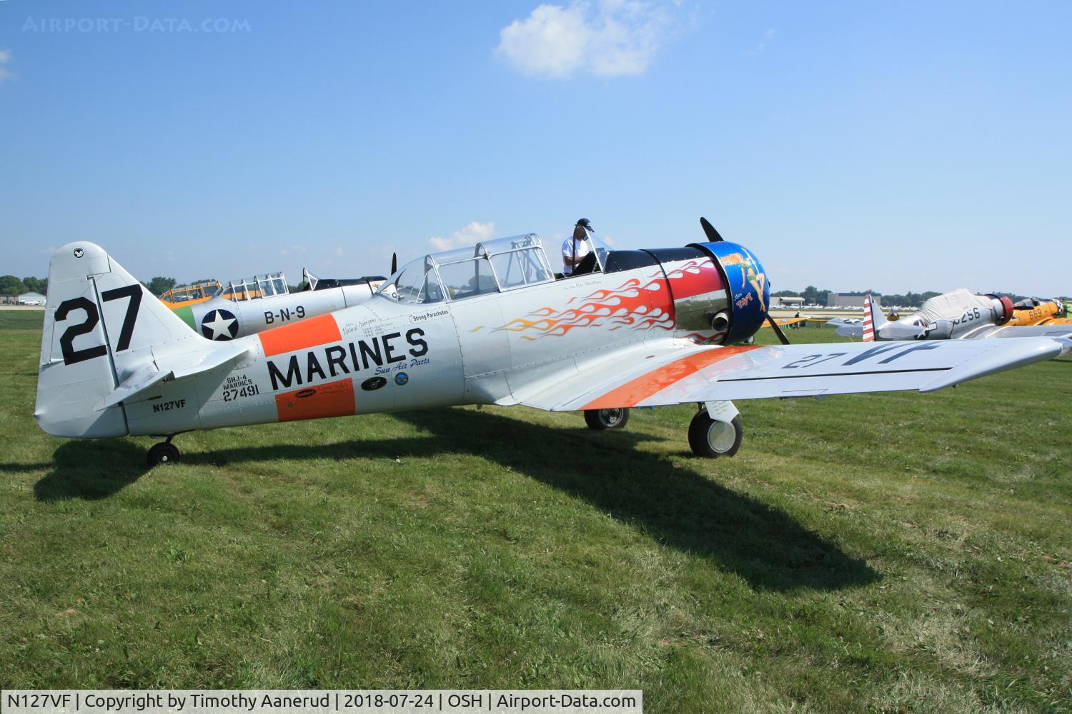 N127VF, 1943 North American AT-6C Texan C/N 88-12827, 1943 North American AT-6C Texan, c/n: 88-12827