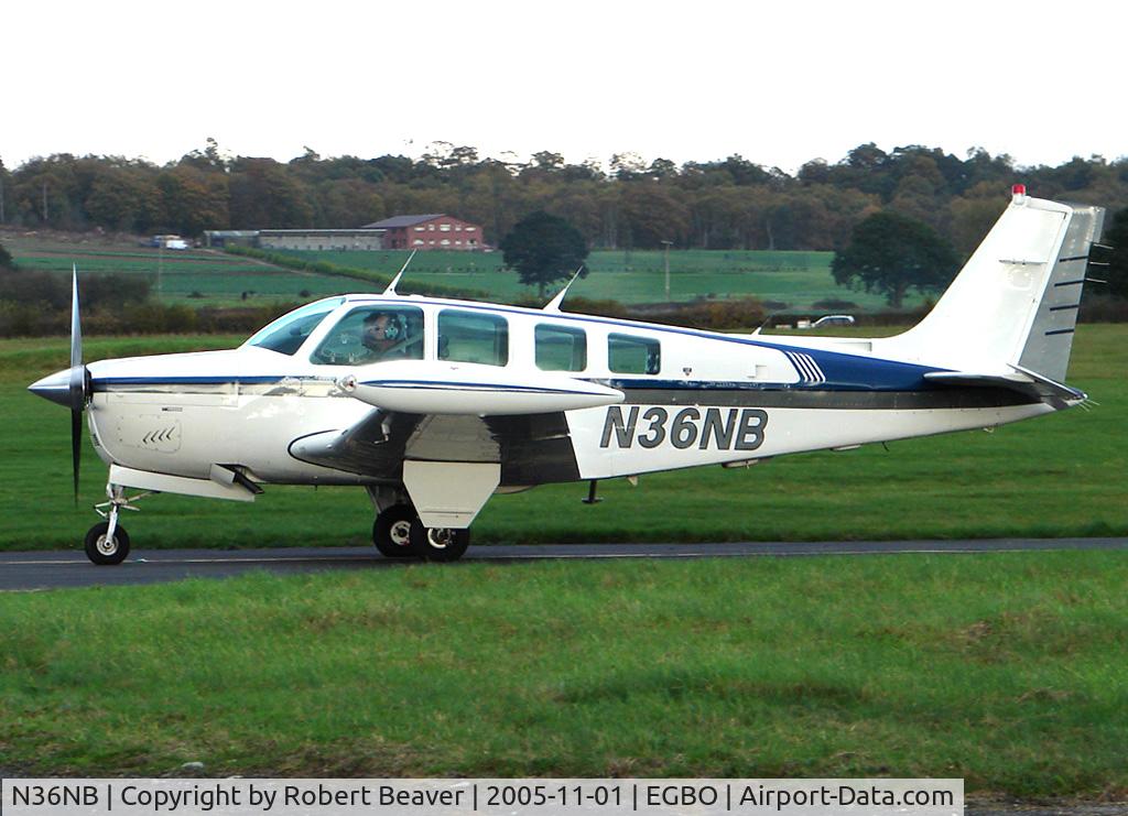 N36NB, 1985 Beech A36 Bonanza 36 C/N E2274, Beechcraft A36 Bonanza