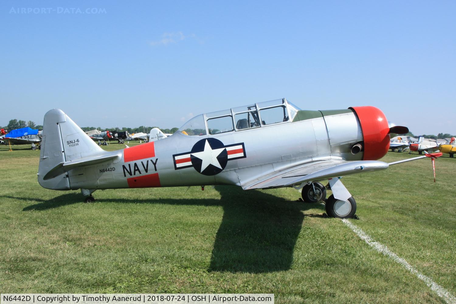 N6442D, 1959 North American SNJ-6 Texan C/N 121-43142, 1959 North American SNJ-6, c/n: 121-43142