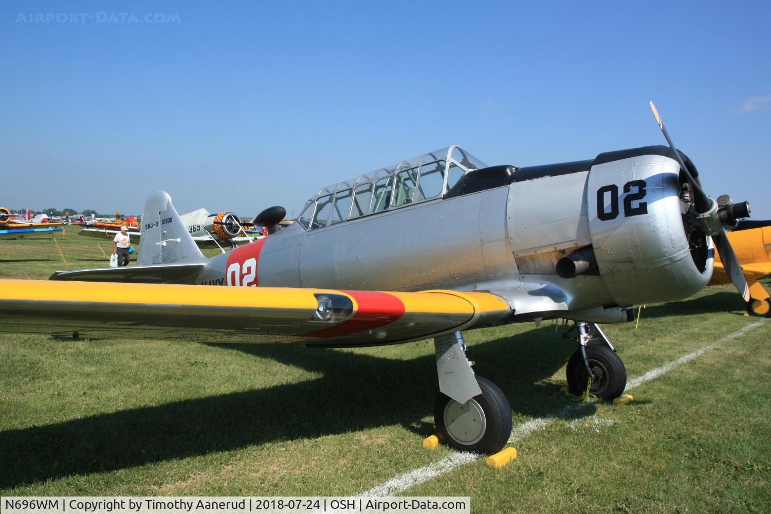 N696WM, 1942 North American SNJ-3 Texan C/N 78-7045, 1942 North American SNJ-3, c/n: 78-7045