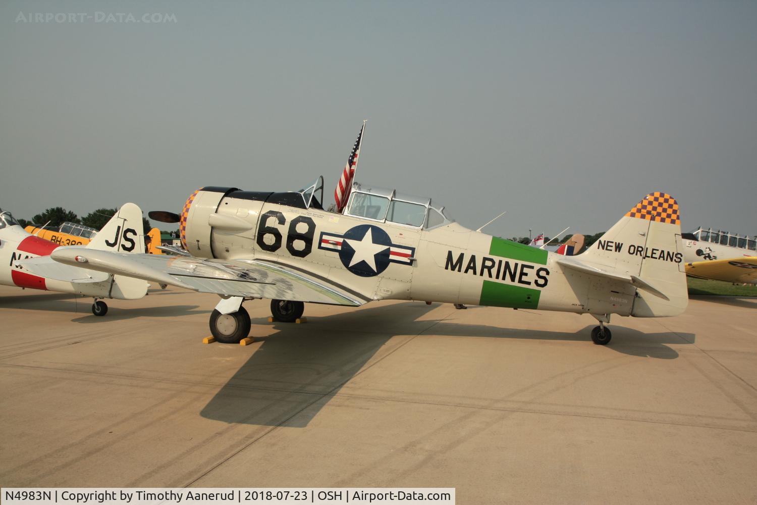 N4983N, 1957 North American AT-6D Texan C/N 121-42175 (44-81453), 1944 North American AT-6D, c/n: 121-42175