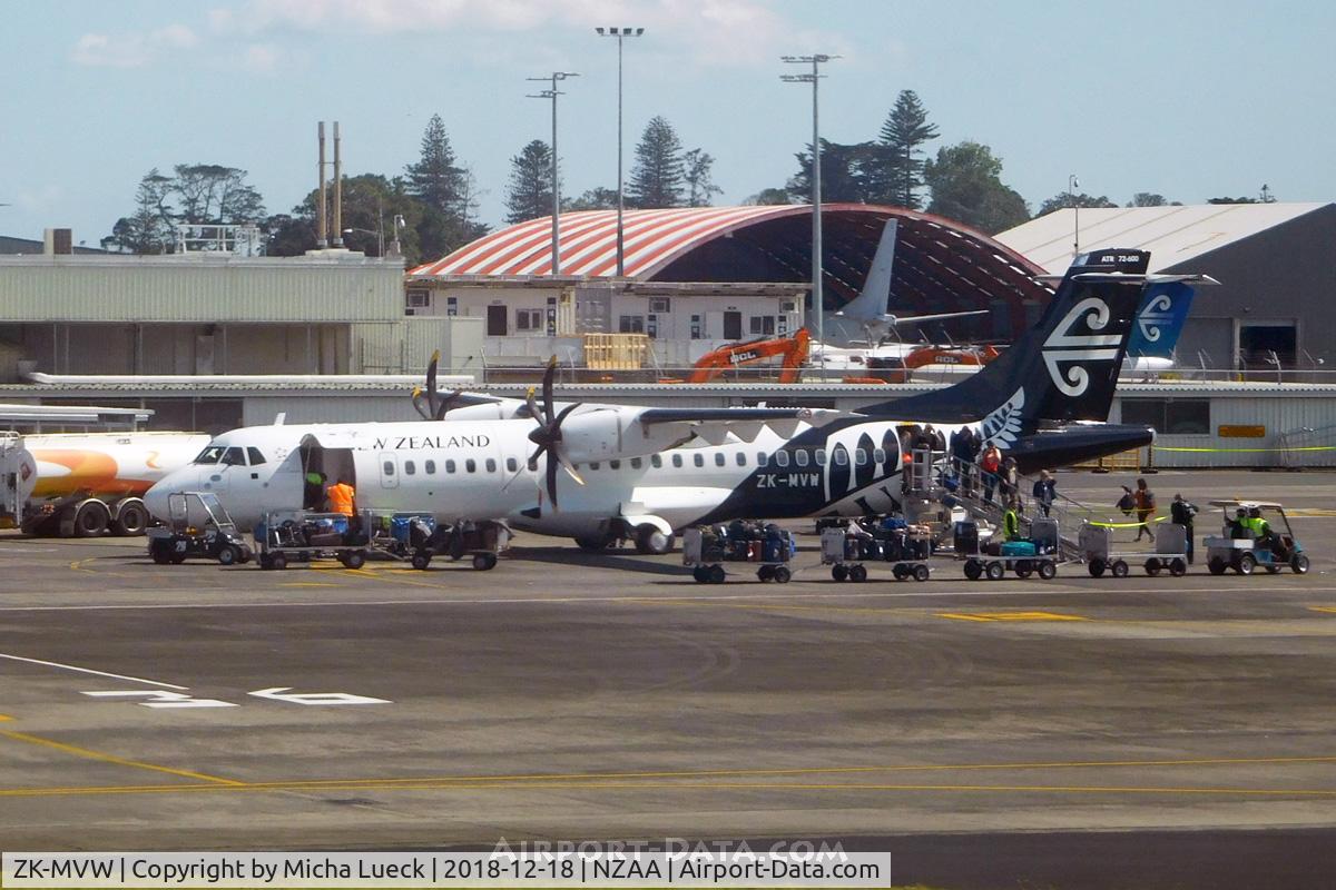 ZK-MVW, 2018 ATR 72-600 C/N 1525, At Auckland