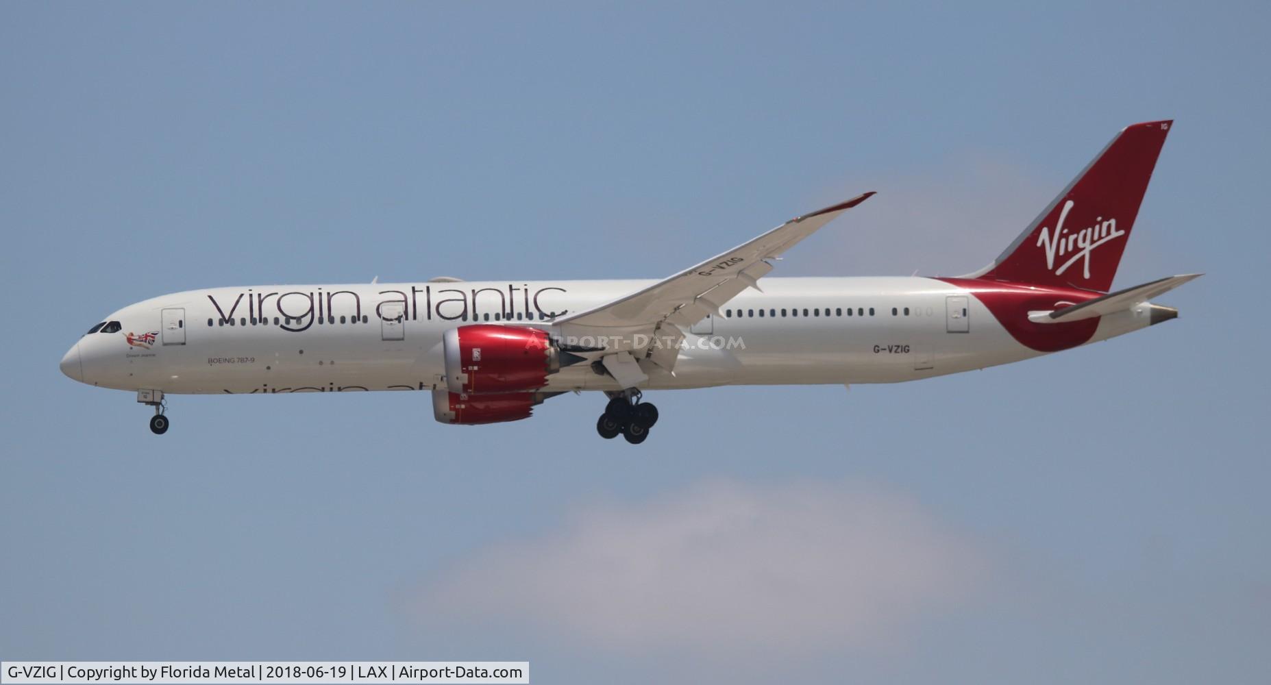 G-VZIG, 2015 Boeing 787-9 Dreamliner Dreamliner C/N 37969, Virgin