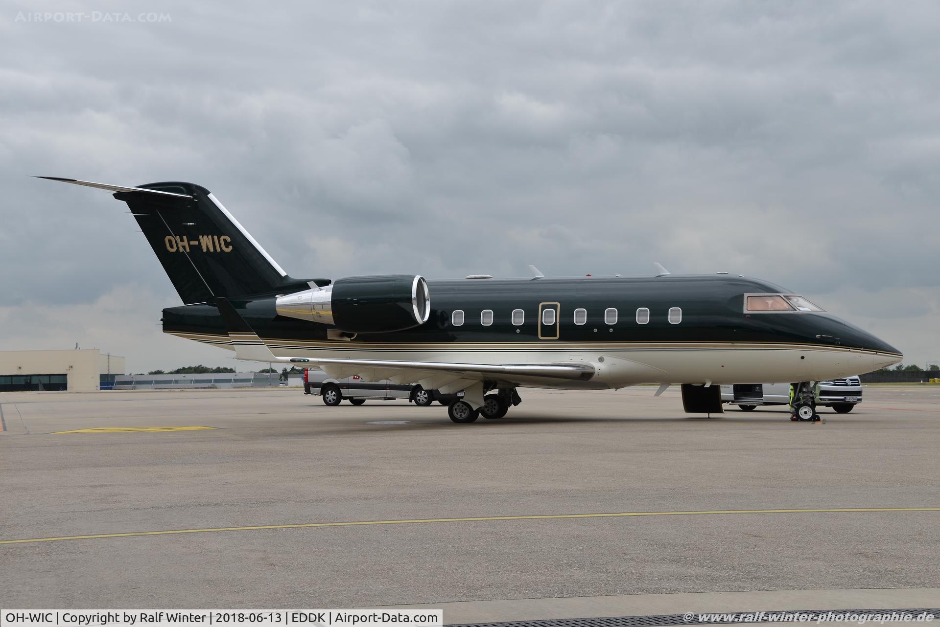 OH-WIC, 2000 Bombardier Challenger 604 (CL-600-2B16) C/N 5452, Bombardier CL-600-2B16 - Challenger 604 - JEF Jetflite - 5452 - OH-WIC - 13.06.2018 - CGN