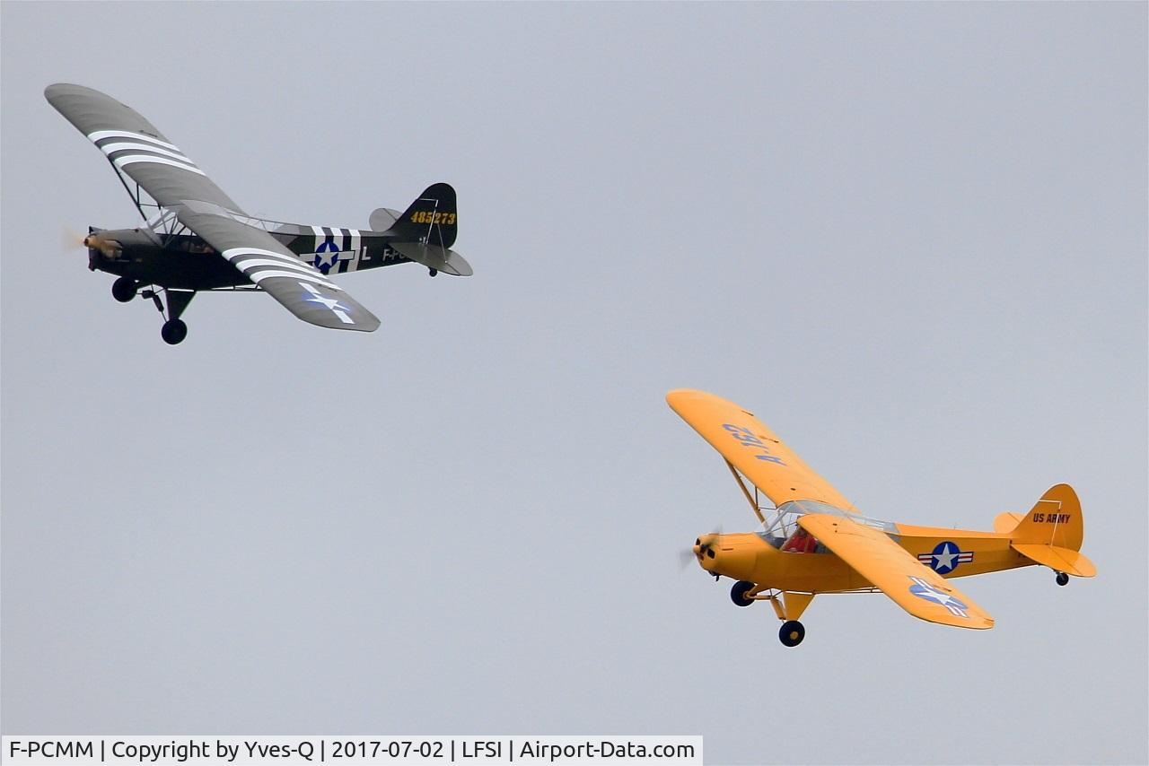 F-PCMM, Piper J3C-65D Cub Cub C/N S1, Piper J3C-65D Cub, On display, St Dizier-Robinson Air Base 113 (LFSI) Open day 2017