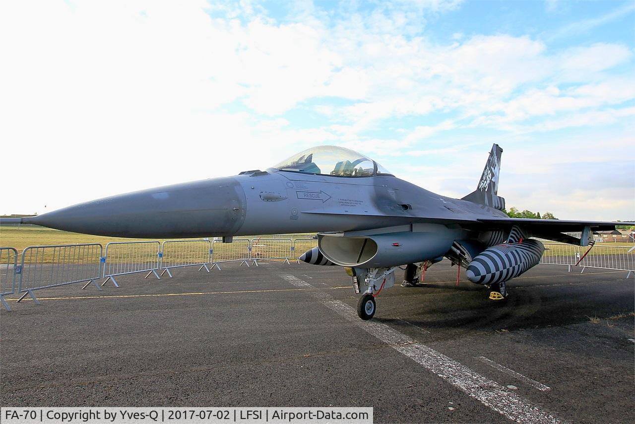 FA-70, SABCA F-16AM Fighting Falcon C/N 6H-70, SABCA F-16AM Fighting Falcon, Static display, St Dizier-Robinson Air Base 113 (LFSI) Open day 2017