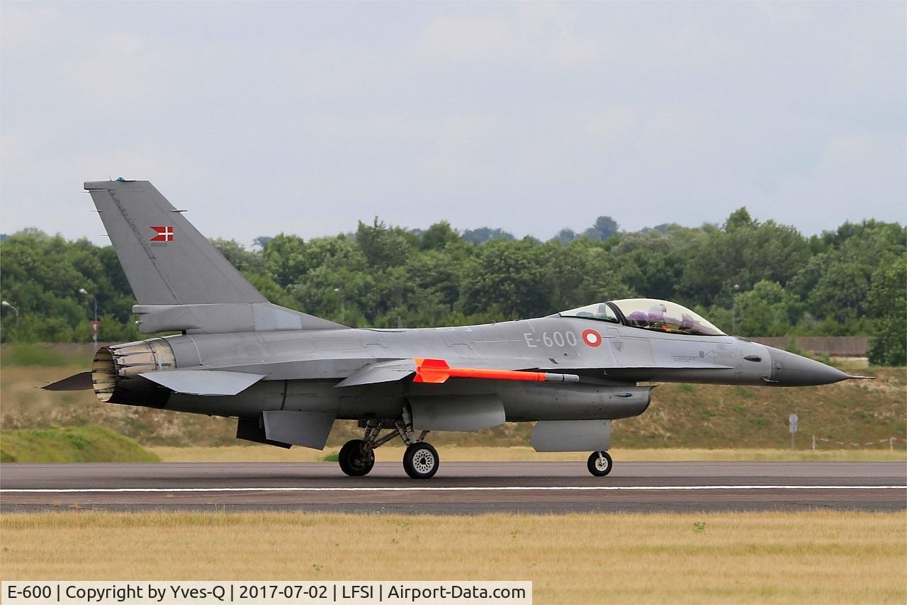 E-600, 1980 SABCA F-16AM Fighting Falcon C/N 6F-35, Royal Danish Air Force SABCA F-16AM Fighting Falcon, Taxiing to holding point rwy 29, St Dizier-Robinson Air Base 113 (LFSI) Open day 2017