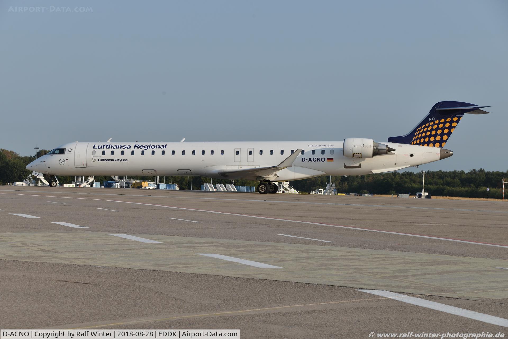 D-ACNO, 2010 Bombardier CRJ-900 NG (CL-600-2D24) C/N 15255, Bombardier CL-600-2D24 CRJ-900LR - EW EWG Eurowings Lufthansa Regional - 15255 - D-ACNO - 28.08.2018 - CGN