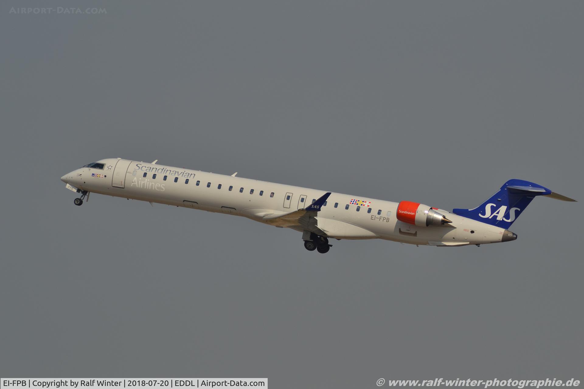 EI-FPB, 2016 Bombardier CRJ-900LR (CL-600-2D24) C/N 15399, Bombardier CL-600-2D24 CRJ-900LR - SK SAS Scandinavian Airlines 'Alof Viking' - 15399 - EI-FPB - 20.07.2018 - DUS