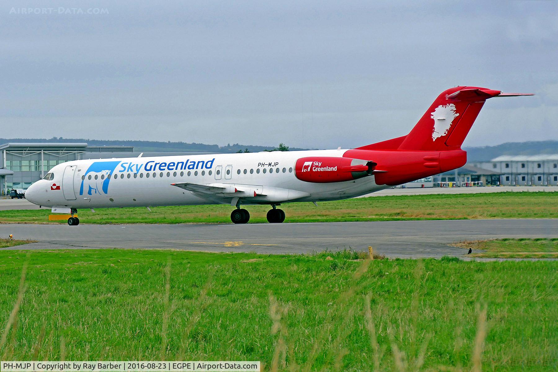 PH-MJP, 1995 Fokker 100 (F-28-0100) C/N 11505, PH-MJP   Fokker F-100 [11505] (Sky Greenland) Inverness (Dalcross)~G 23/08/2016
