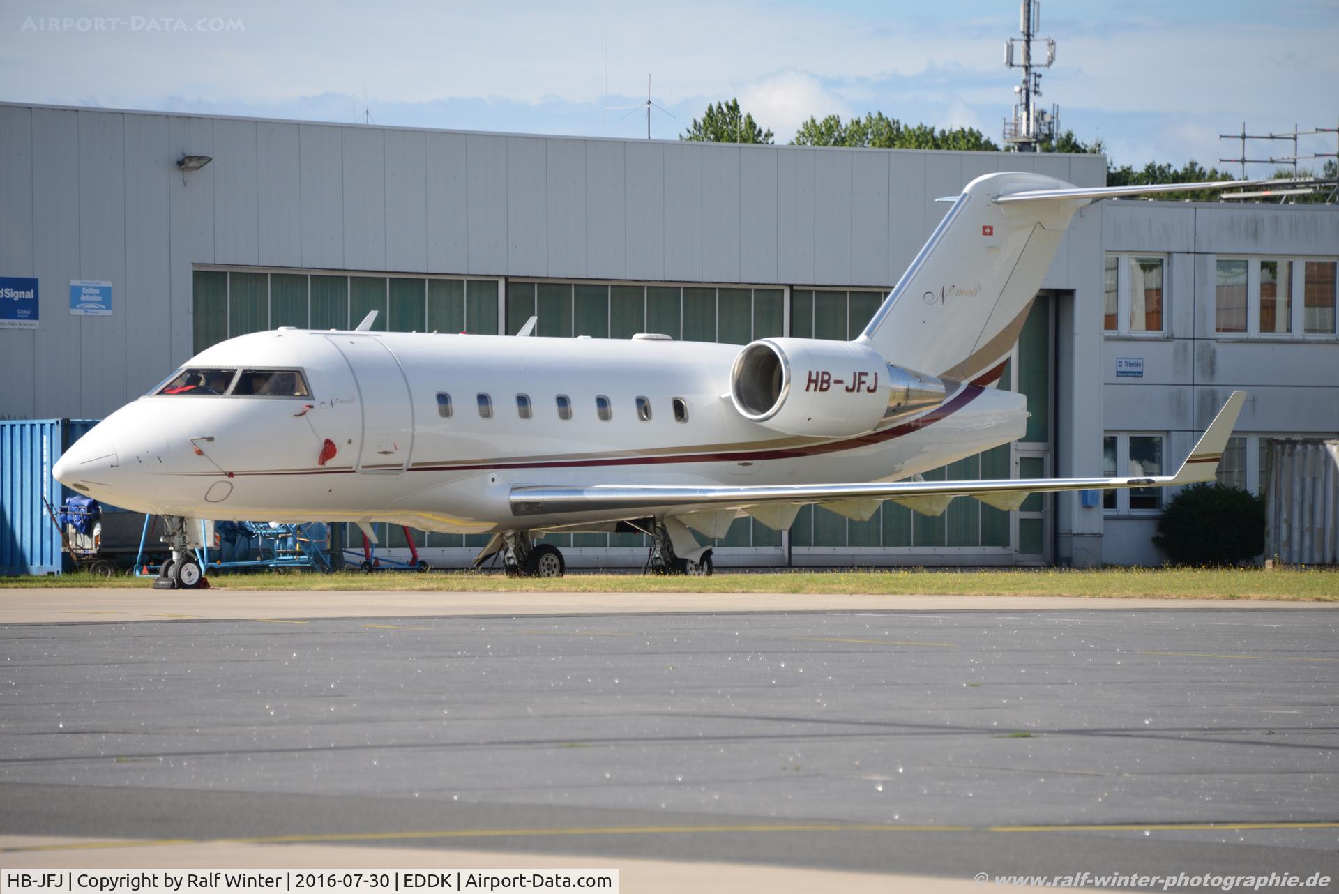 HB-JFJ, 2005 Bombardier Challenger 604 (CL-600-2B16) C/N 5599, Bombardier CL-600-2B16 Challenger 604 - NUM Nomad Aviation - 5599 - HB-JFJ - 30.07.2016 - CGN