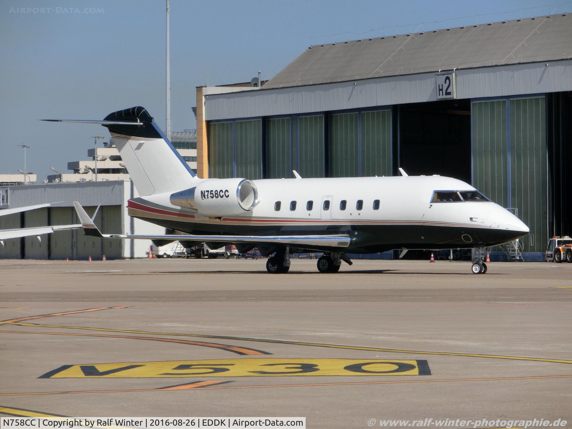 N758CC, 1997 Canadair Challenger 604 (CL-600-2B16) C/N 5353, Canadair CL-600-2B16 Challenger 604 - Challenger Management - 5353 - N758CC - 26.08.2016 - CGN