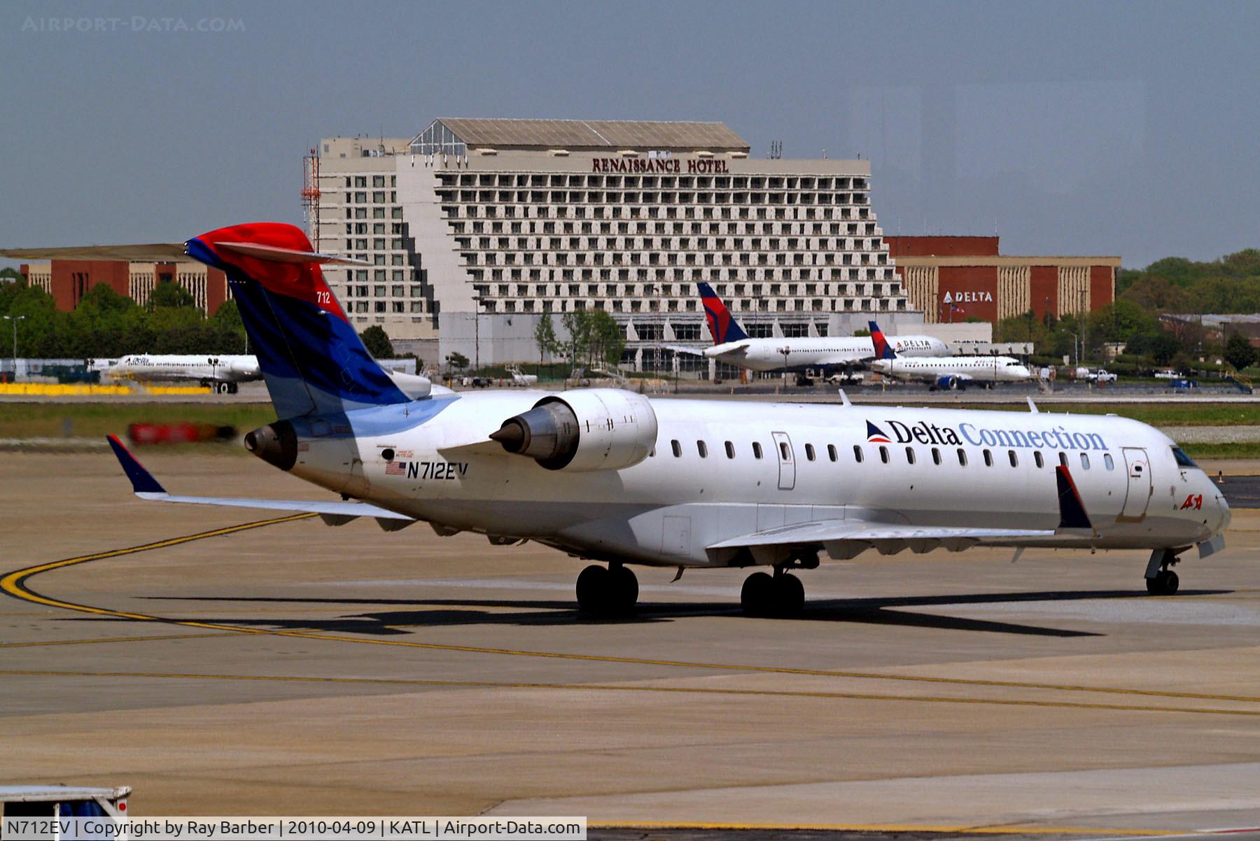 N712EV, 2002 Bombardier CRJ-701ER (CL-600-2C10) Regional Jet C/N 10074, N712EV   Canadair CRJ-700 [10074] (Delta Connection) Atlanta-Hartsfield~N 09/04/2010