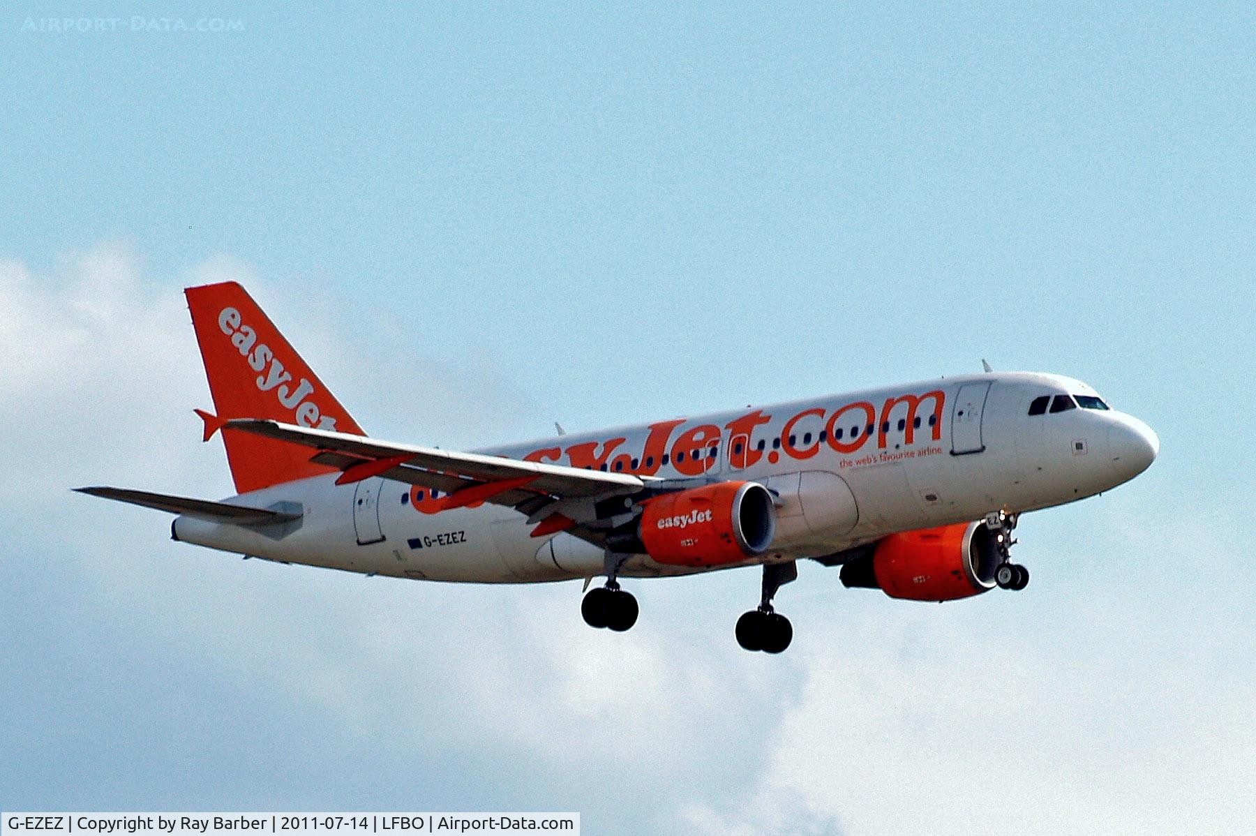 G-EZEZ, 2004 Airbus A319-111 C/N 2360, G-EZEZ   Airbus A319-111 [2360] (easyJet) Toulouse-Blagnac~F 14/07/2011