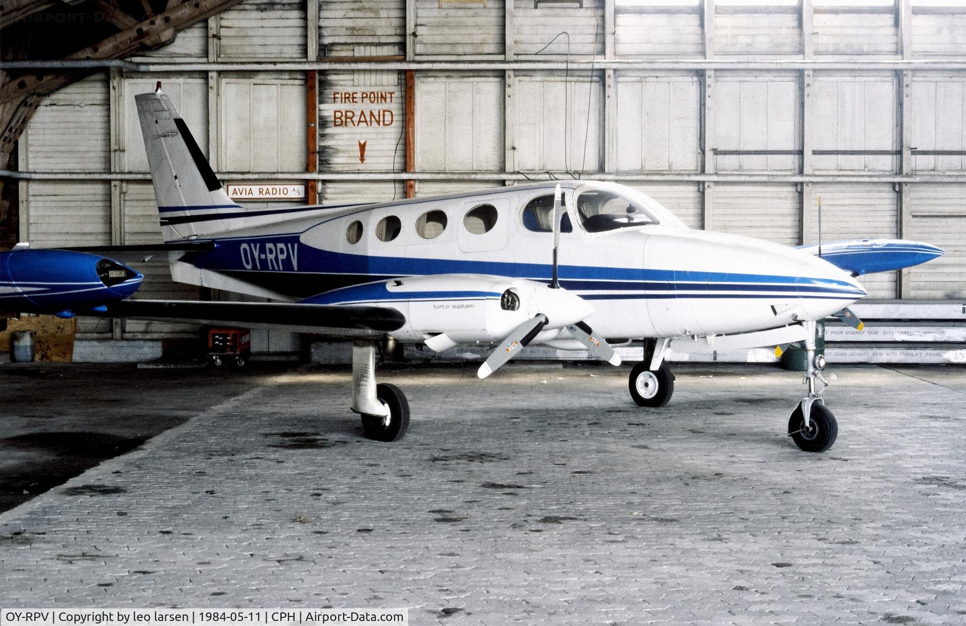 OY-RPV, 1972 Cessna 340 C/N 340-0114, Copenhagen 11.5.1984